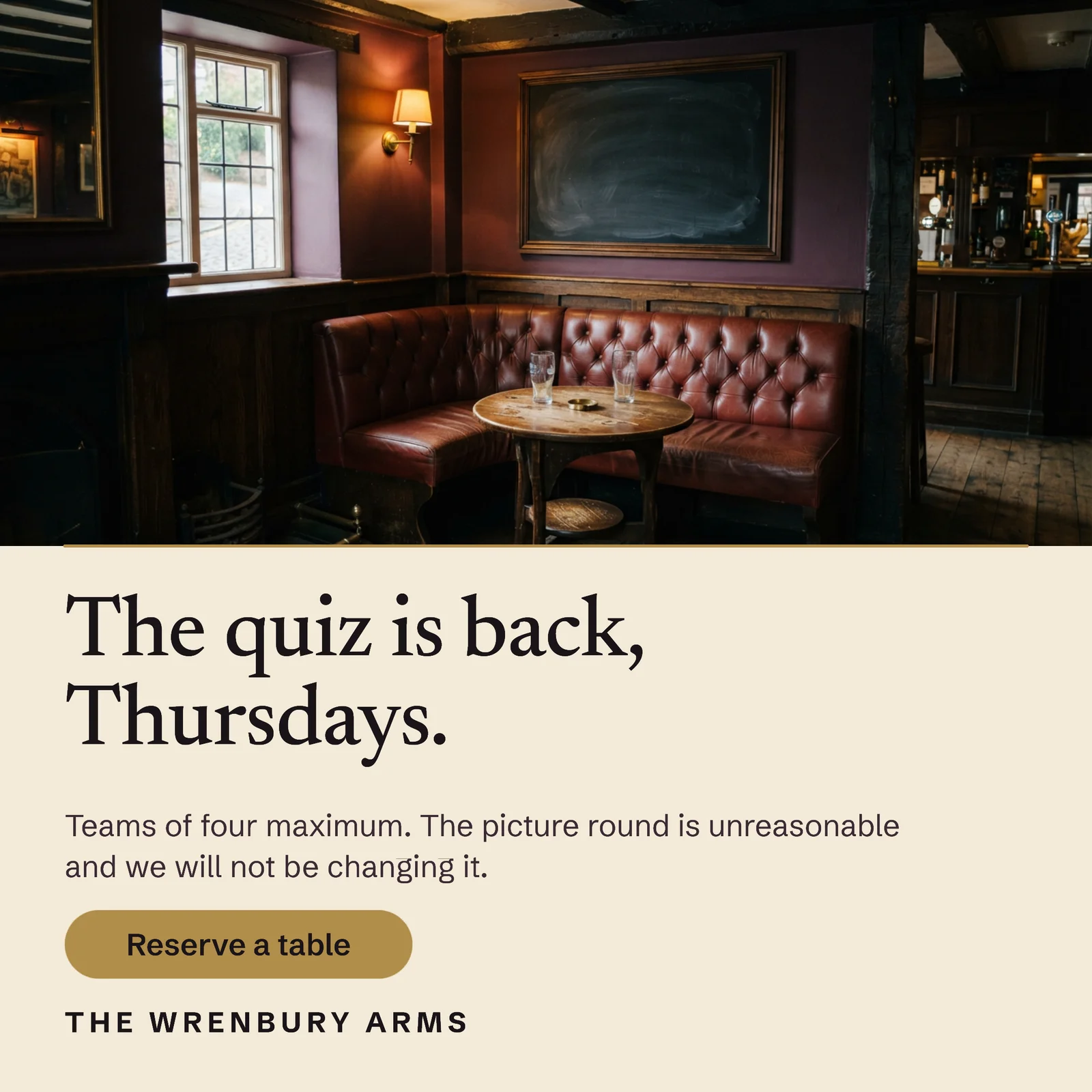 Plum Quiz Is Back Thursdays Instagram Ad — 1:1 Instagram ad template