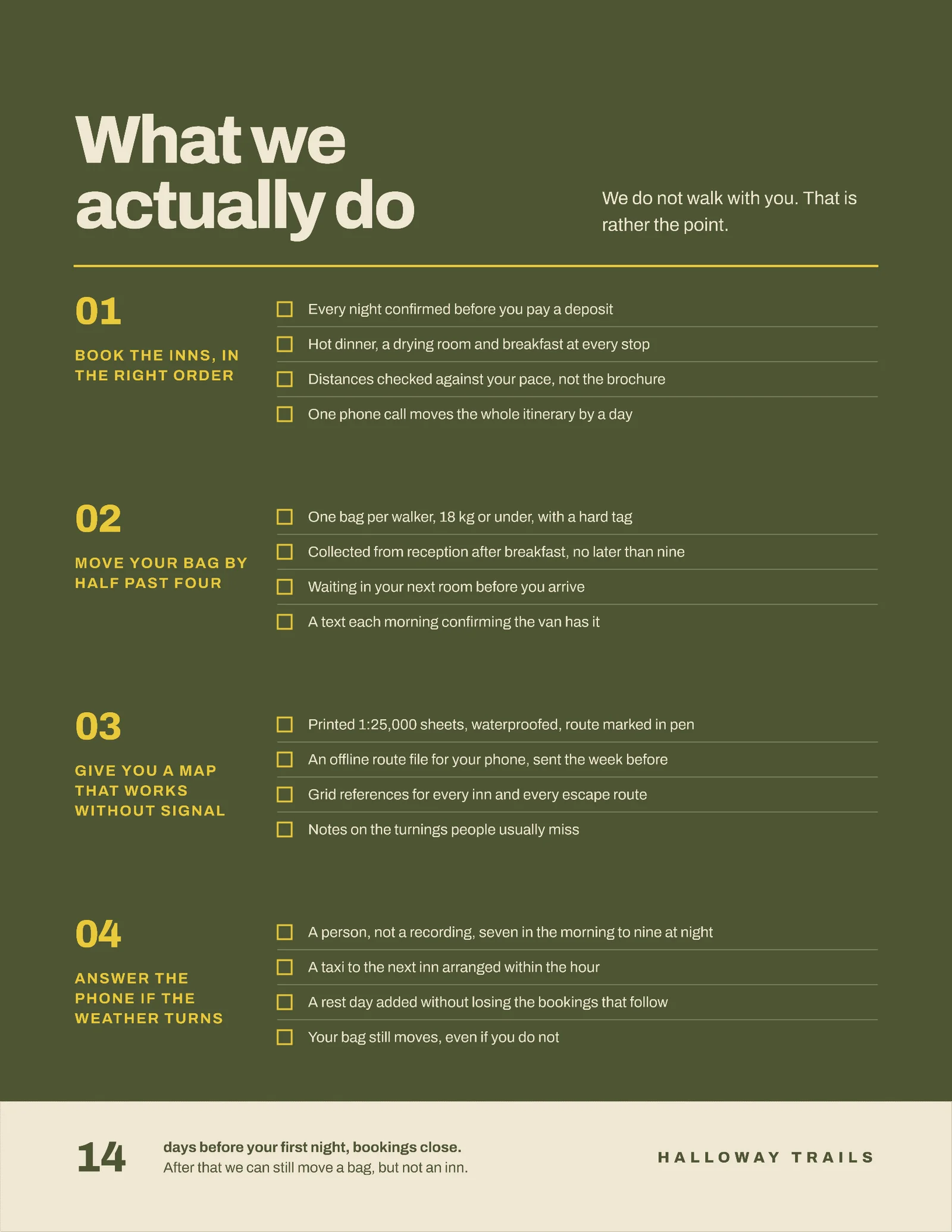 What We Book Quote — 2-page Quote template, page 2 of 2