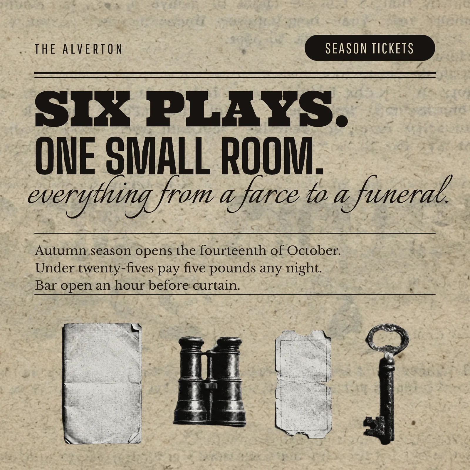 1930s newsprint ad — 1:1 Instagram ad template