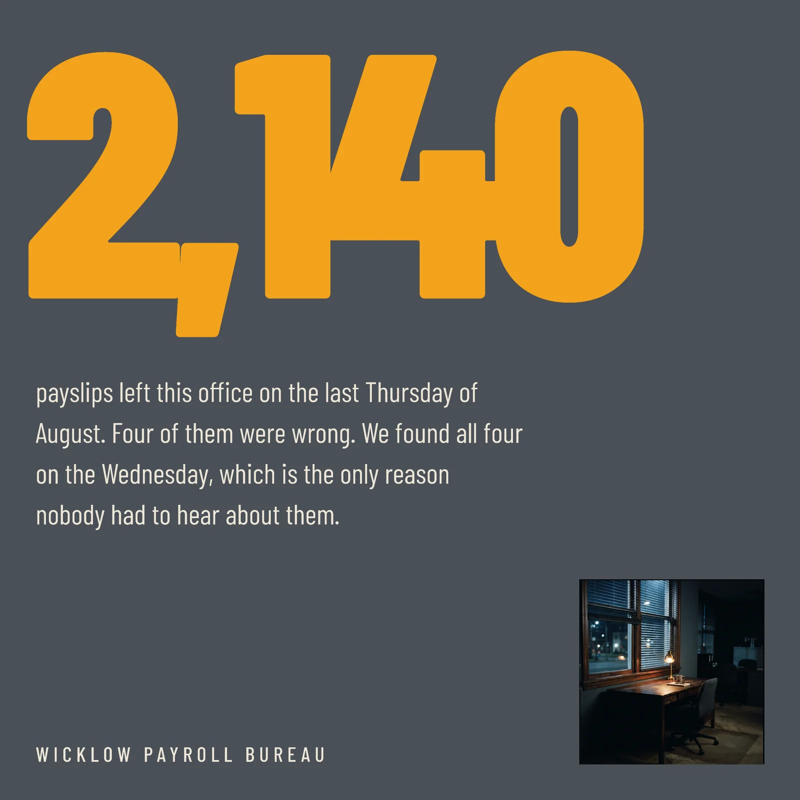 Payroll Bureau August Run Instagram Post — 1:1 Instagram post template