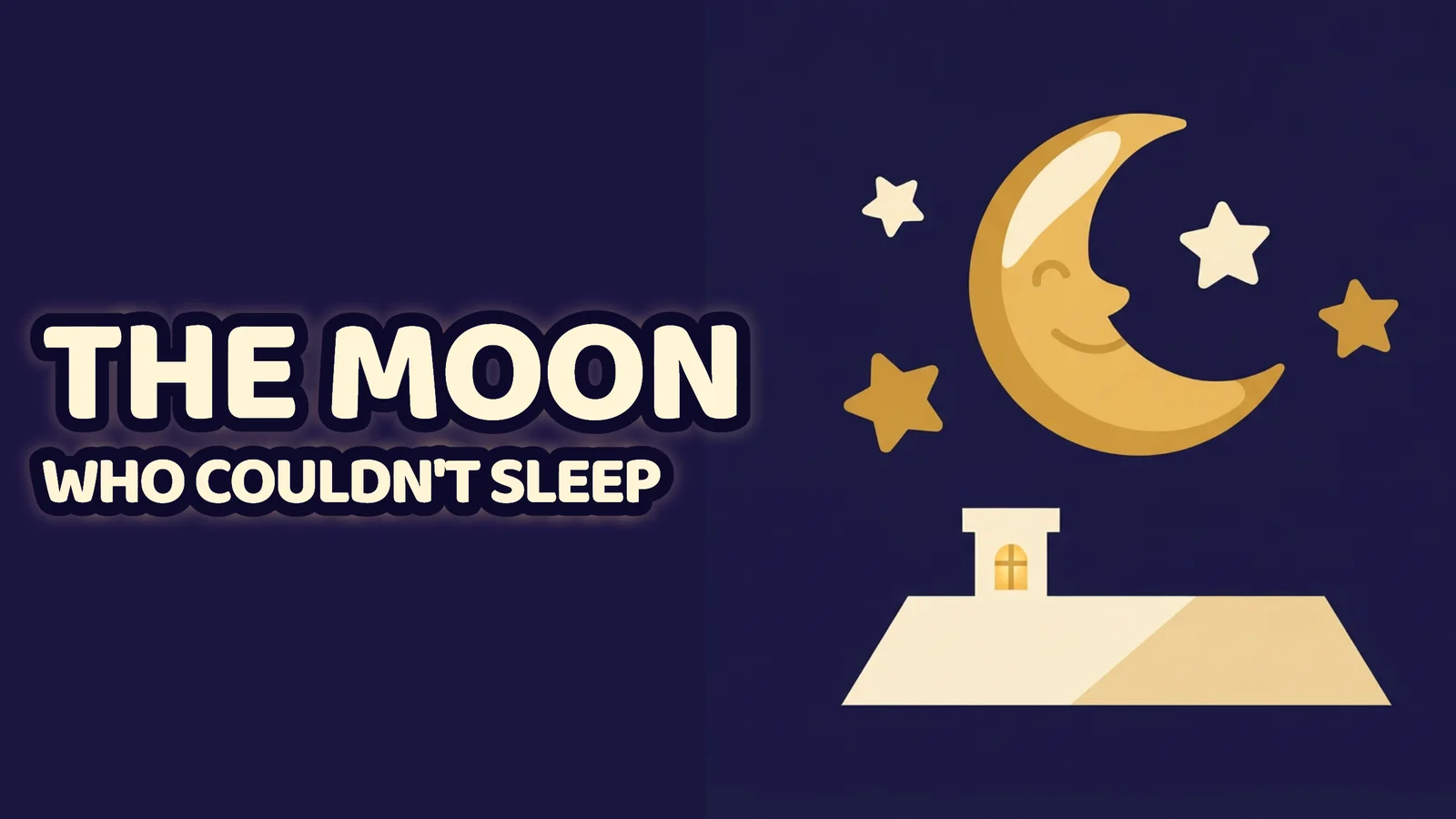 Bedtime Story YouTube Thumbnail — 16:9 Youtube thumbnail template