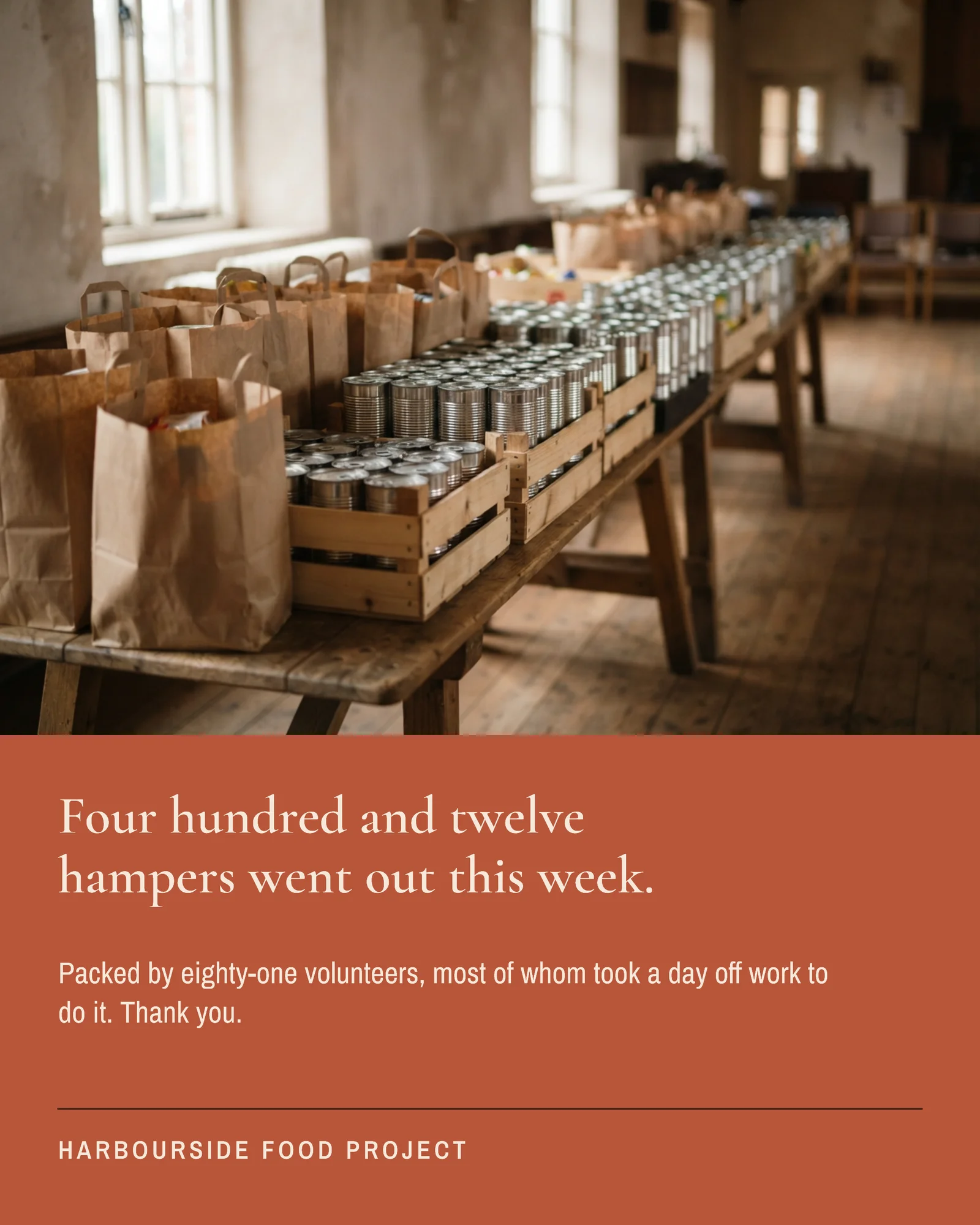 Warm Photo Christmas Hampers Facebook Post — 4:5 Facebook post template