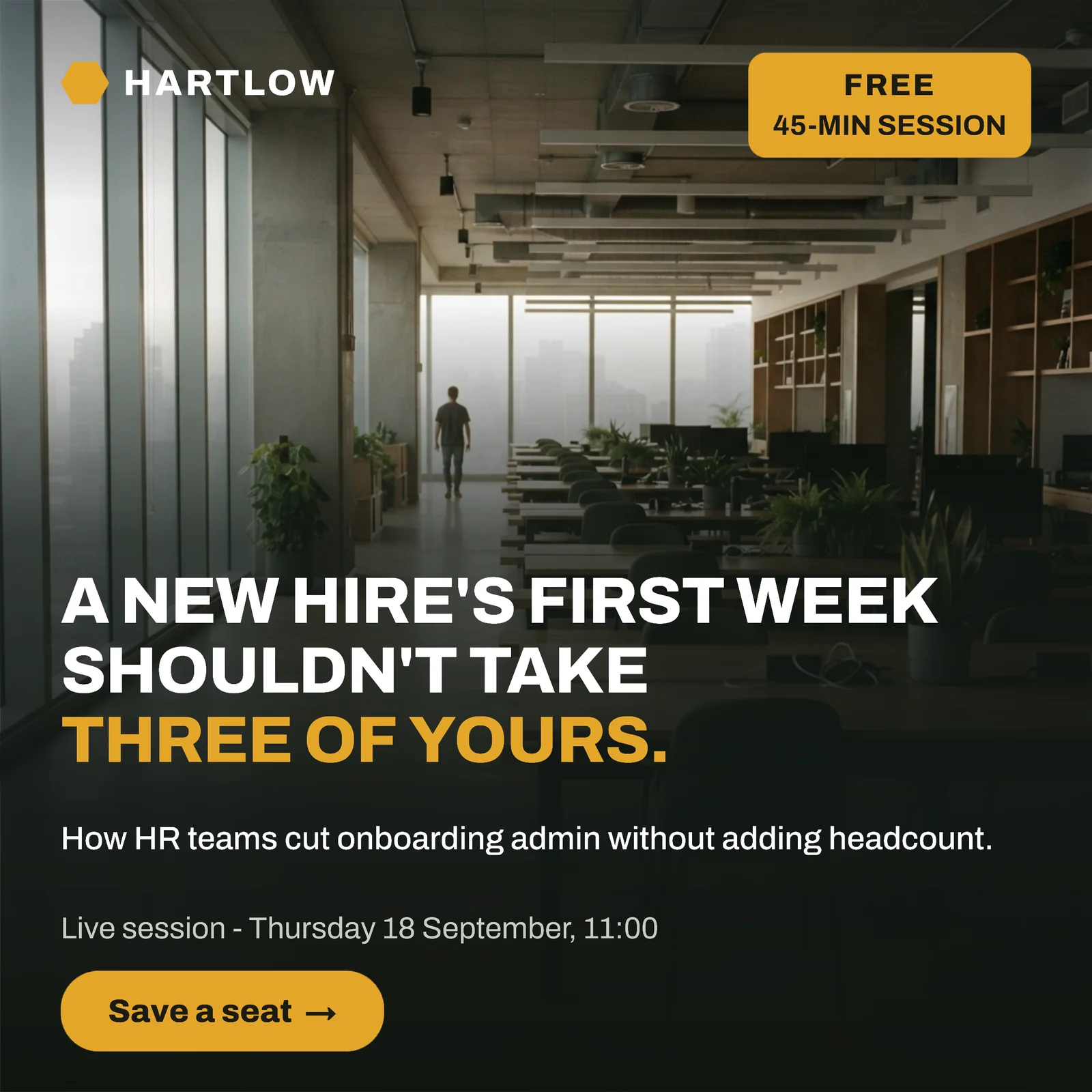 Moss Photo Scrim Employee Onboarding Instagram Ad — 1:1 Instagram ad template