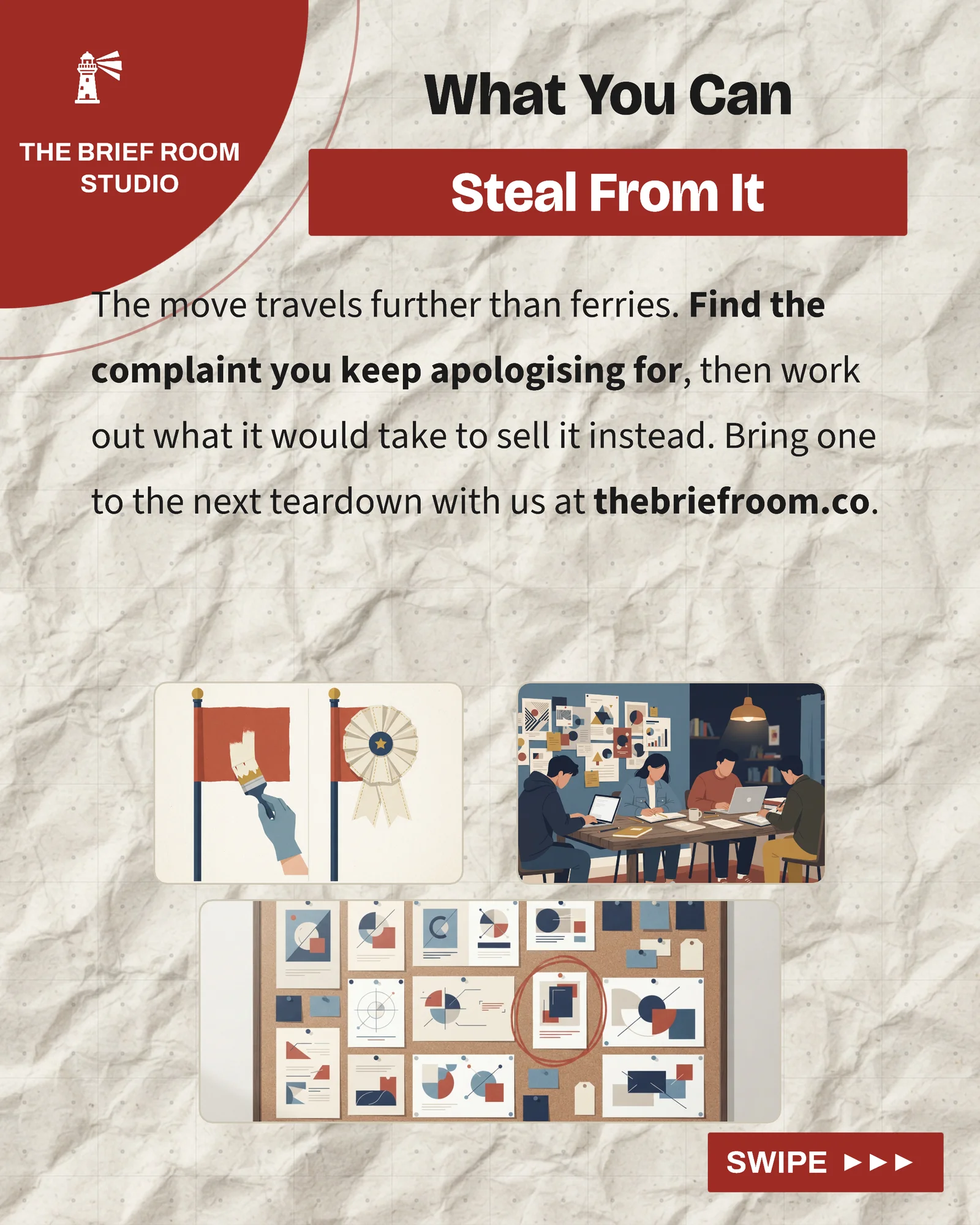 Paper Board Campaign Teardown Carousel — 5-panel Instagram carousel carousel template, page 5 of 5