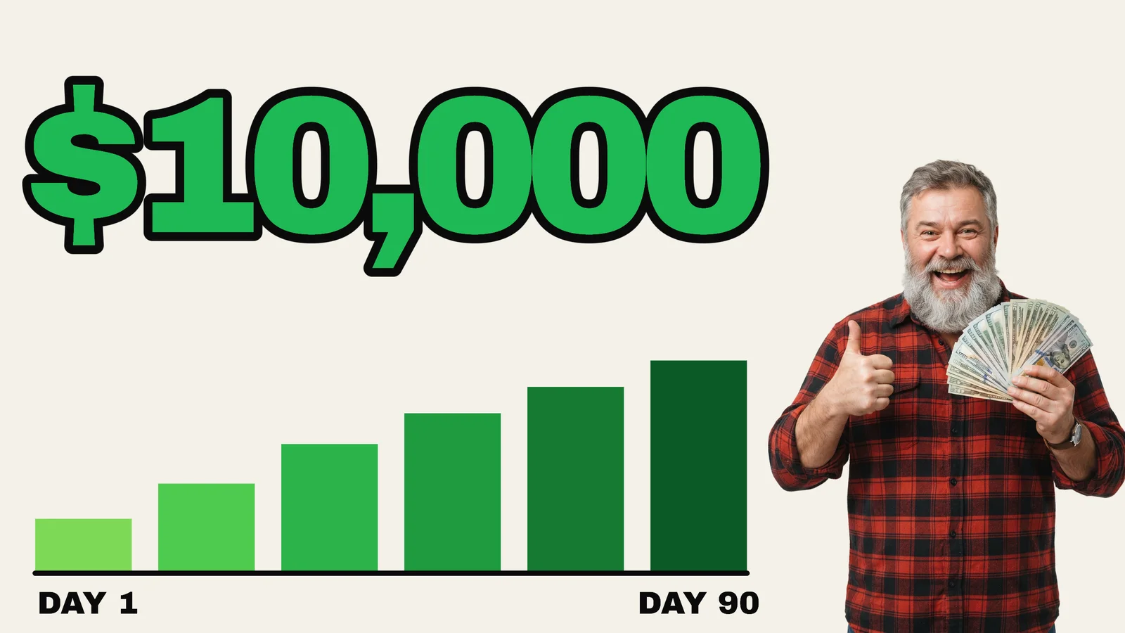 Savings Challenge YouTube Thumbnail — 16:9 Youtube thumbnail template
