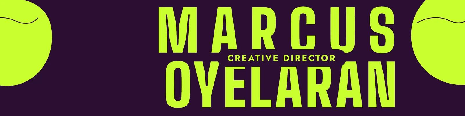 Oversized condensed name banner — 4:1 LinkedIn banner template