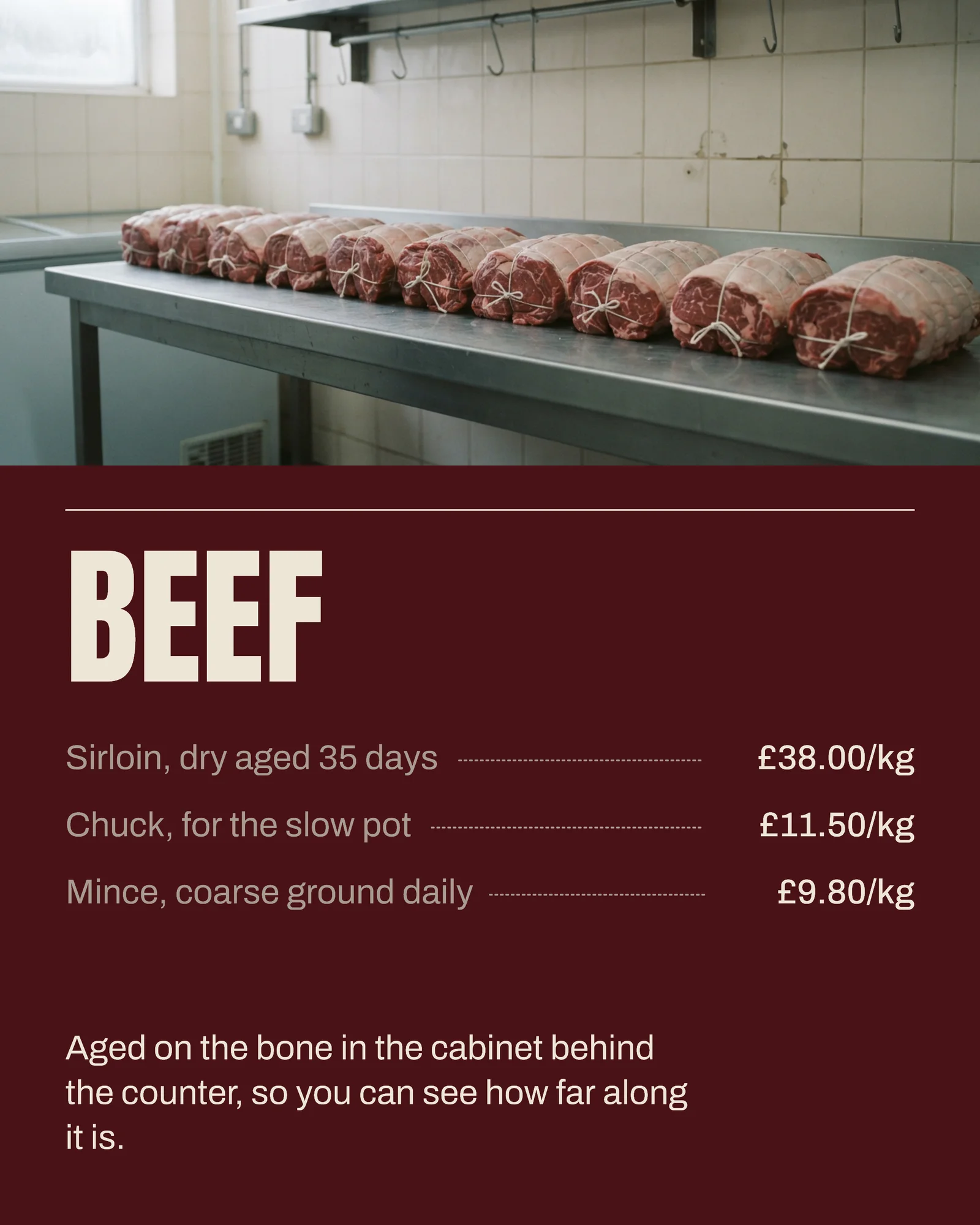 Butcher Counter Price Board Facebook Carousel — 5-panel Instagram carousel carousel template, page 2 of 5