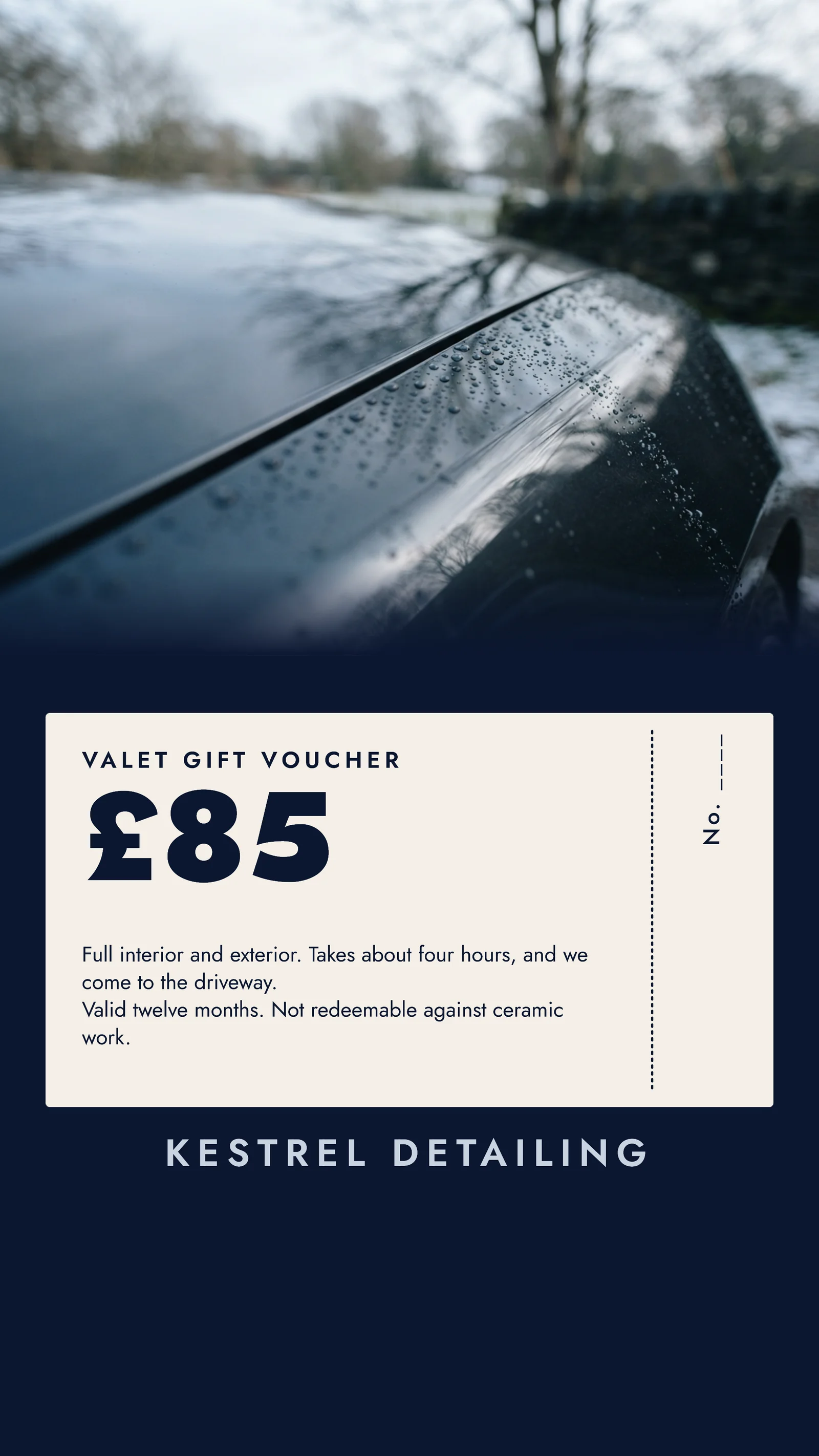 Gift Voucher Car Detailing Facebook Story — 9:16 Facebook story template