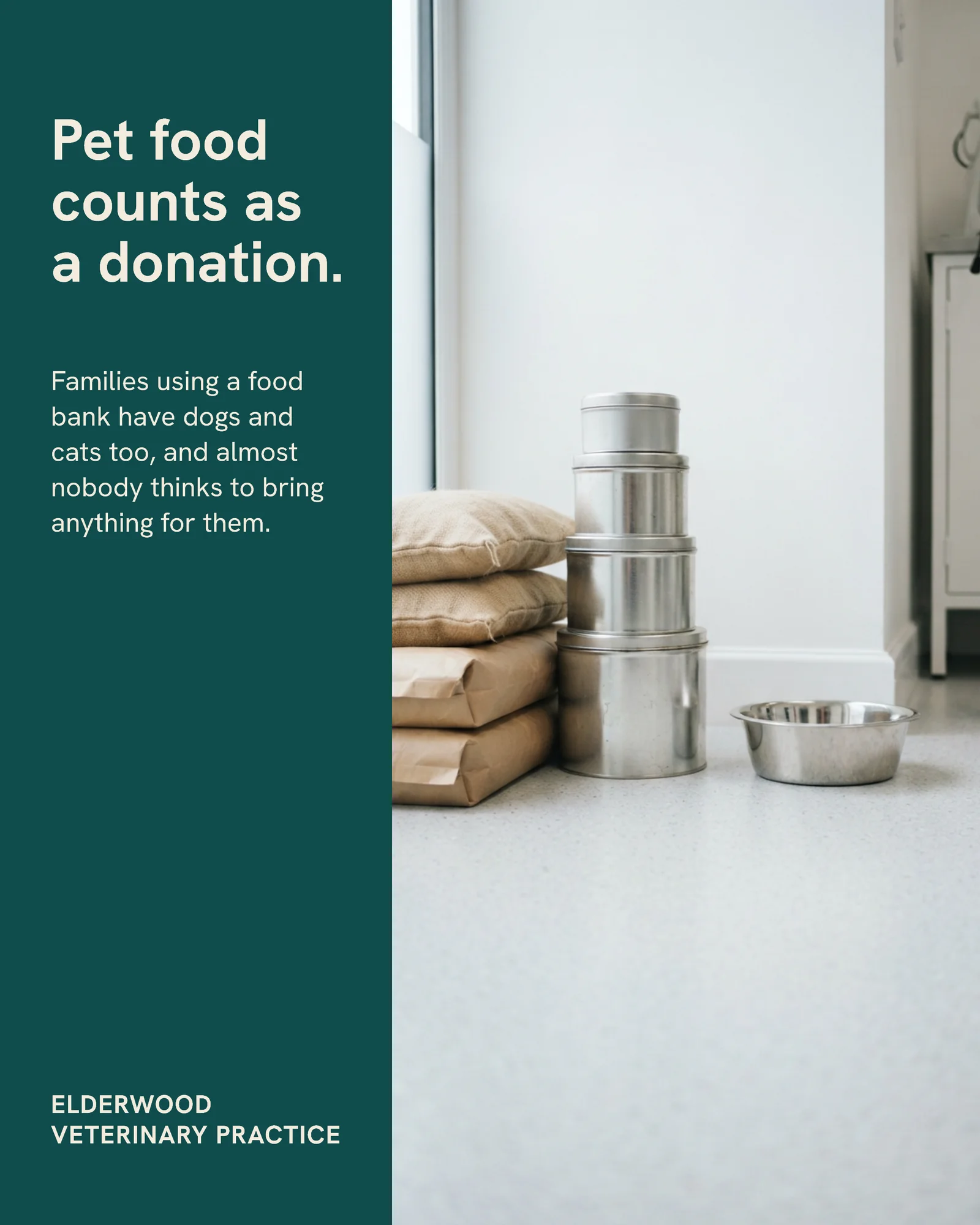 Pet Food Counts Too Facebook Post — 4:5 Facebook post template