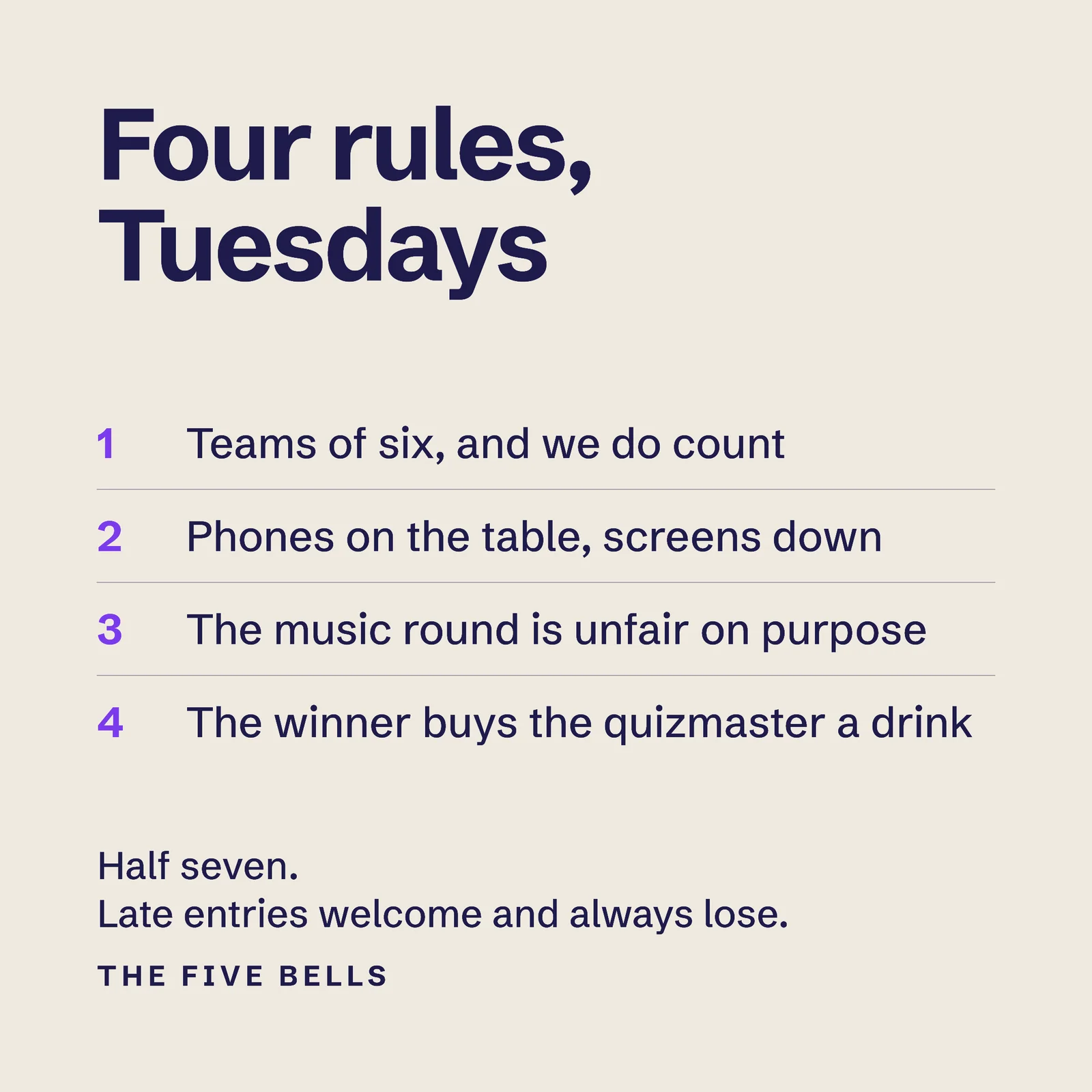 Quiz Rules Facebook Ad — 1:1 Facebook ad template