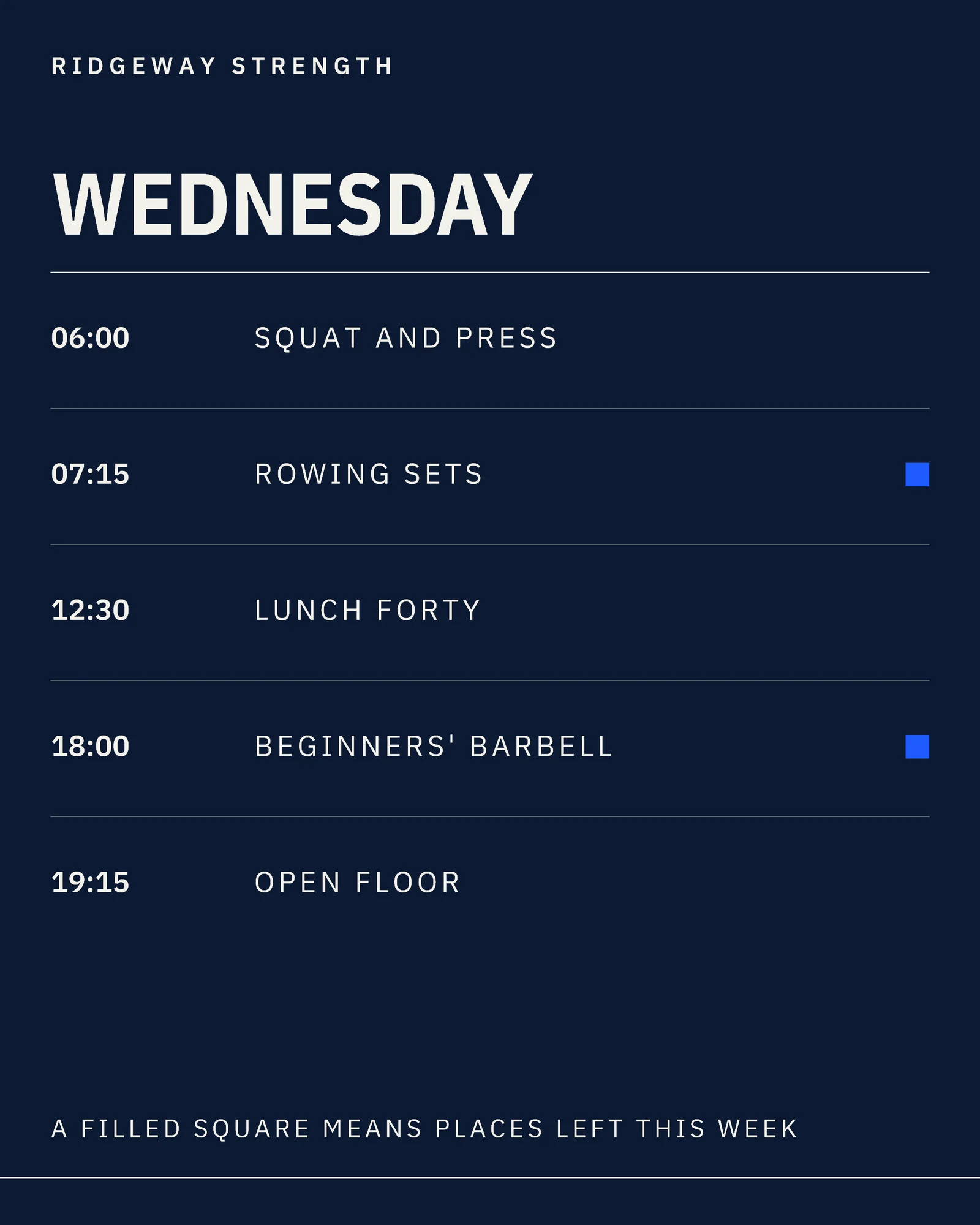 Ink Electric Timetable Gym Winter Training Instagram Carousel — 5-panel Instagram carousel carousel template, page 3 of 5