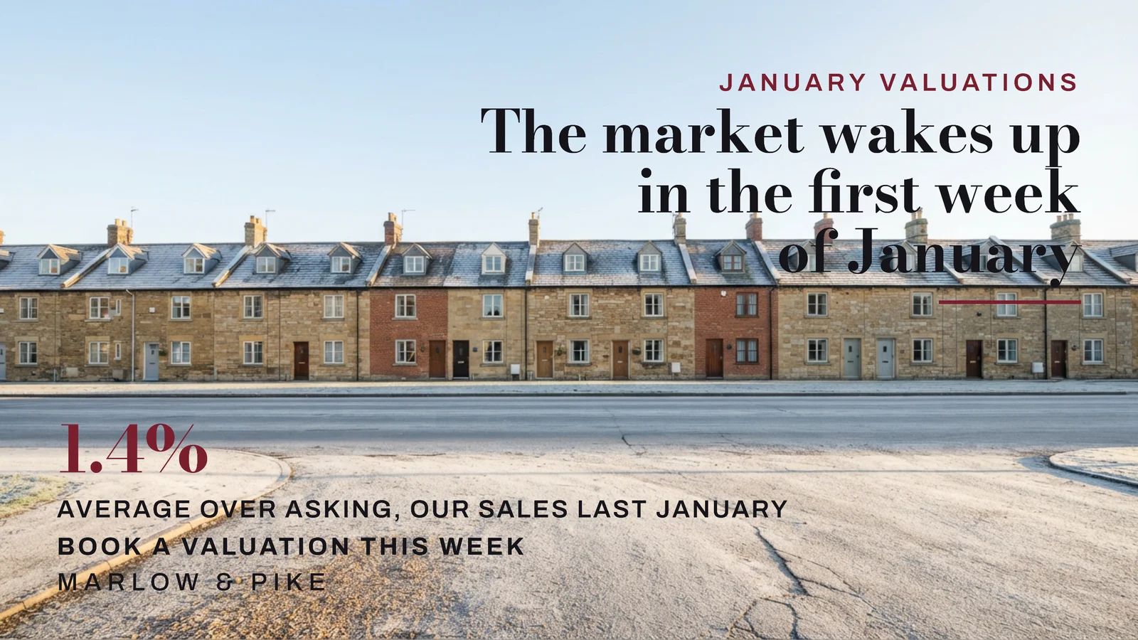 January Valuation Estate Agents YouTube Ad — 16:9 YouTube ad template