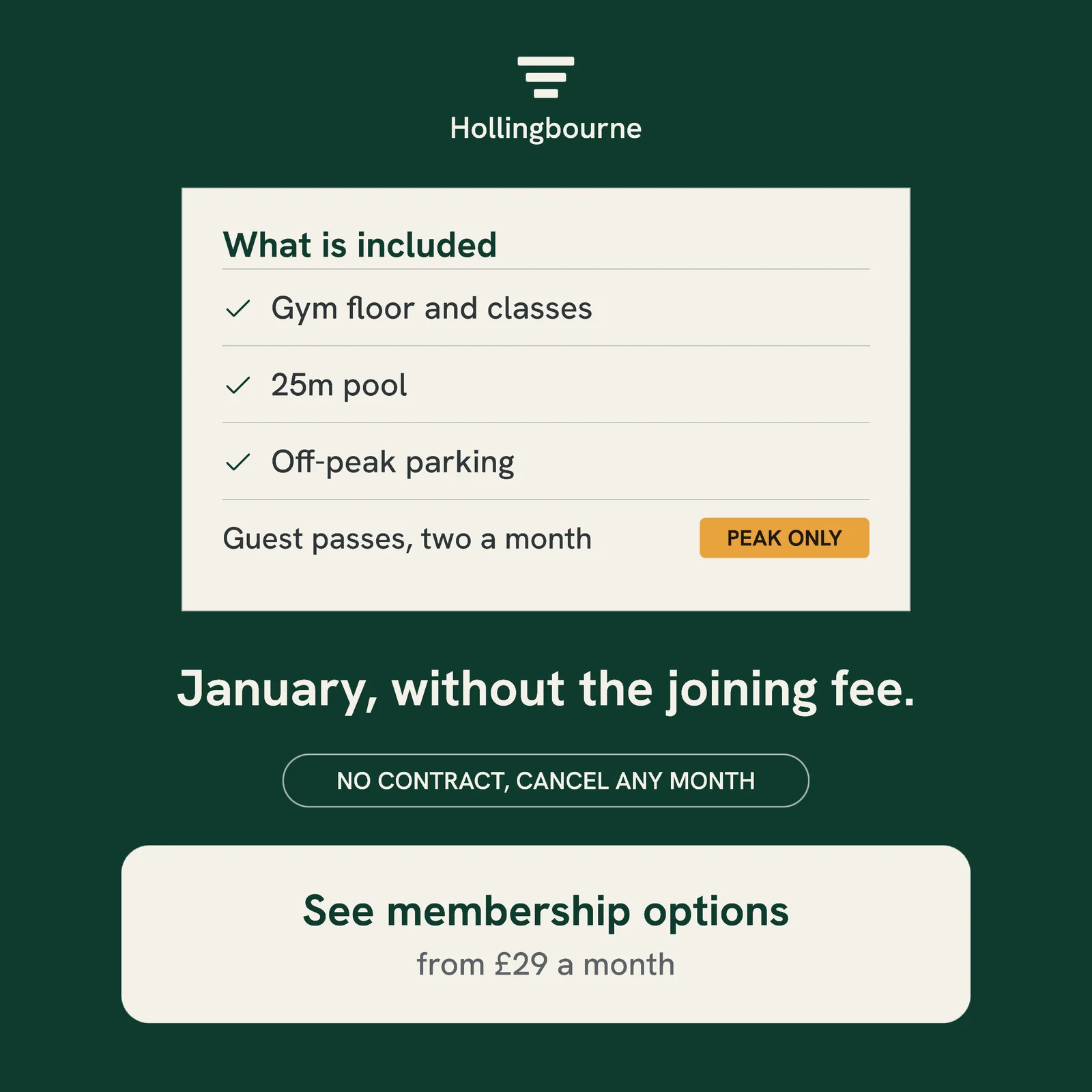 Green panel membership — 1:1 Instagram ad template