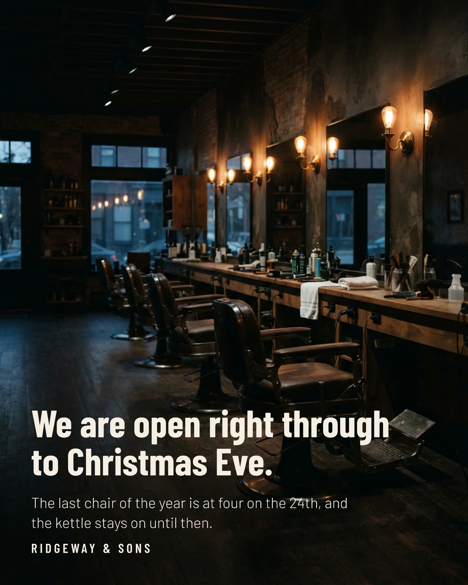 Quiet Full Bleed Open To Christmas Eve Facebook Post — 4:5 Facebook post template