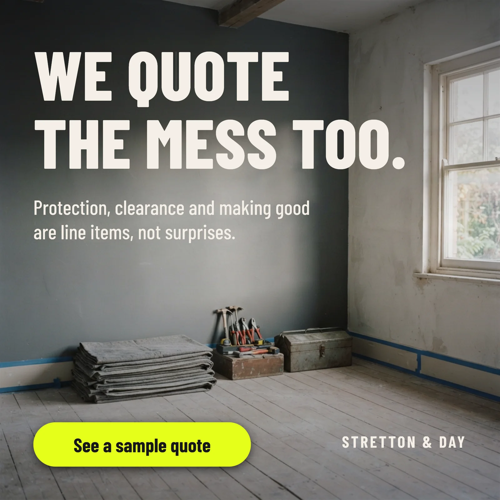 We Quote The Mess Too Instagram Ad — 1:1 Instagram ad template