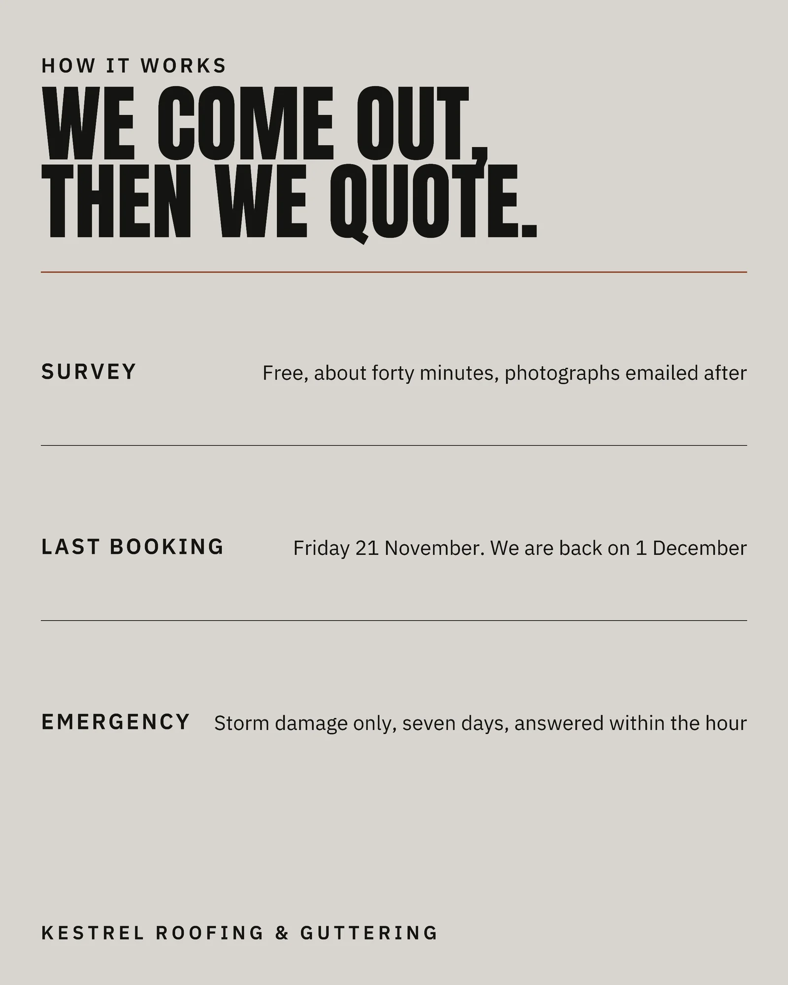 Stone Job Table Roofing Thanksgiving First Freeze Instagram Carousel — 5-panel Instagram carousel carousel template, page 5 of 5