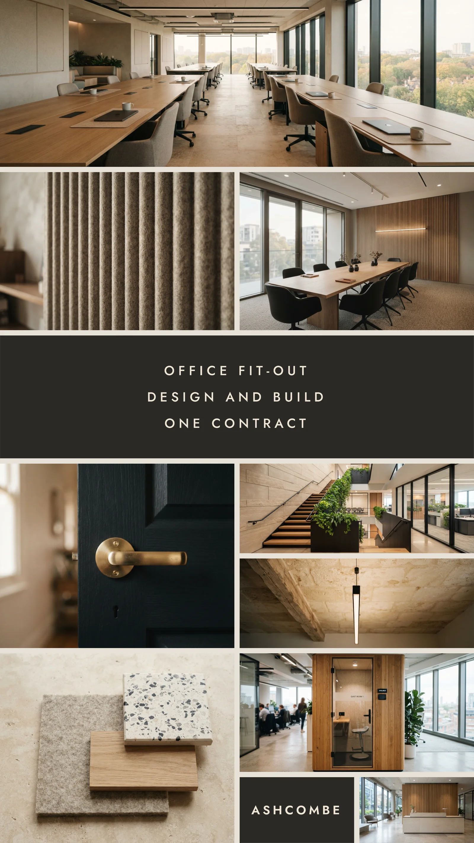 Stone Photo Mosaic Office Fit-Out Instagram Ad — 9:16 Instagram ad template