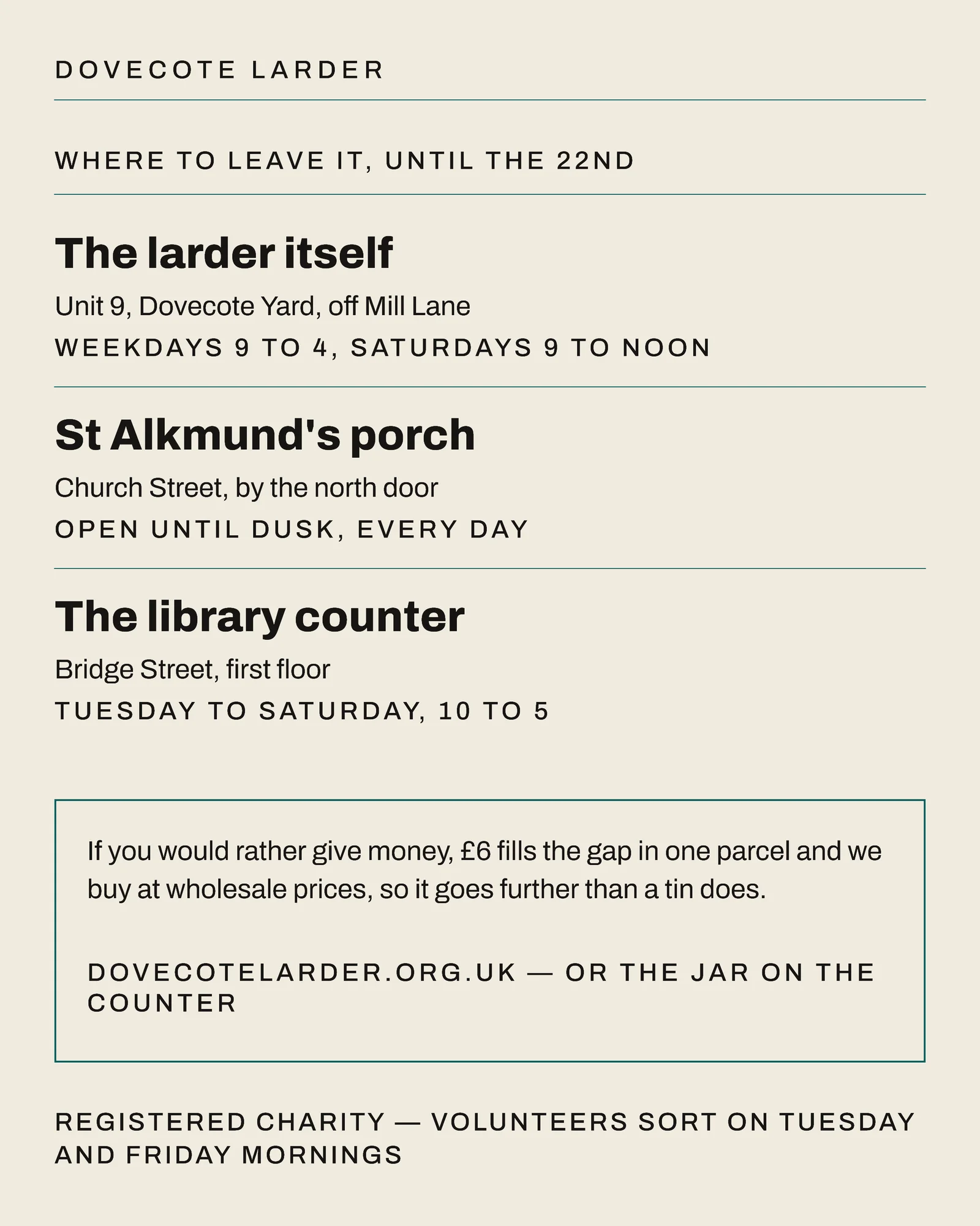 Paper Teal Appeal Nonprofit Christmas Needed List Facebook Carousel — 4-panel Facebook carousel carousel template, page 4 of 4