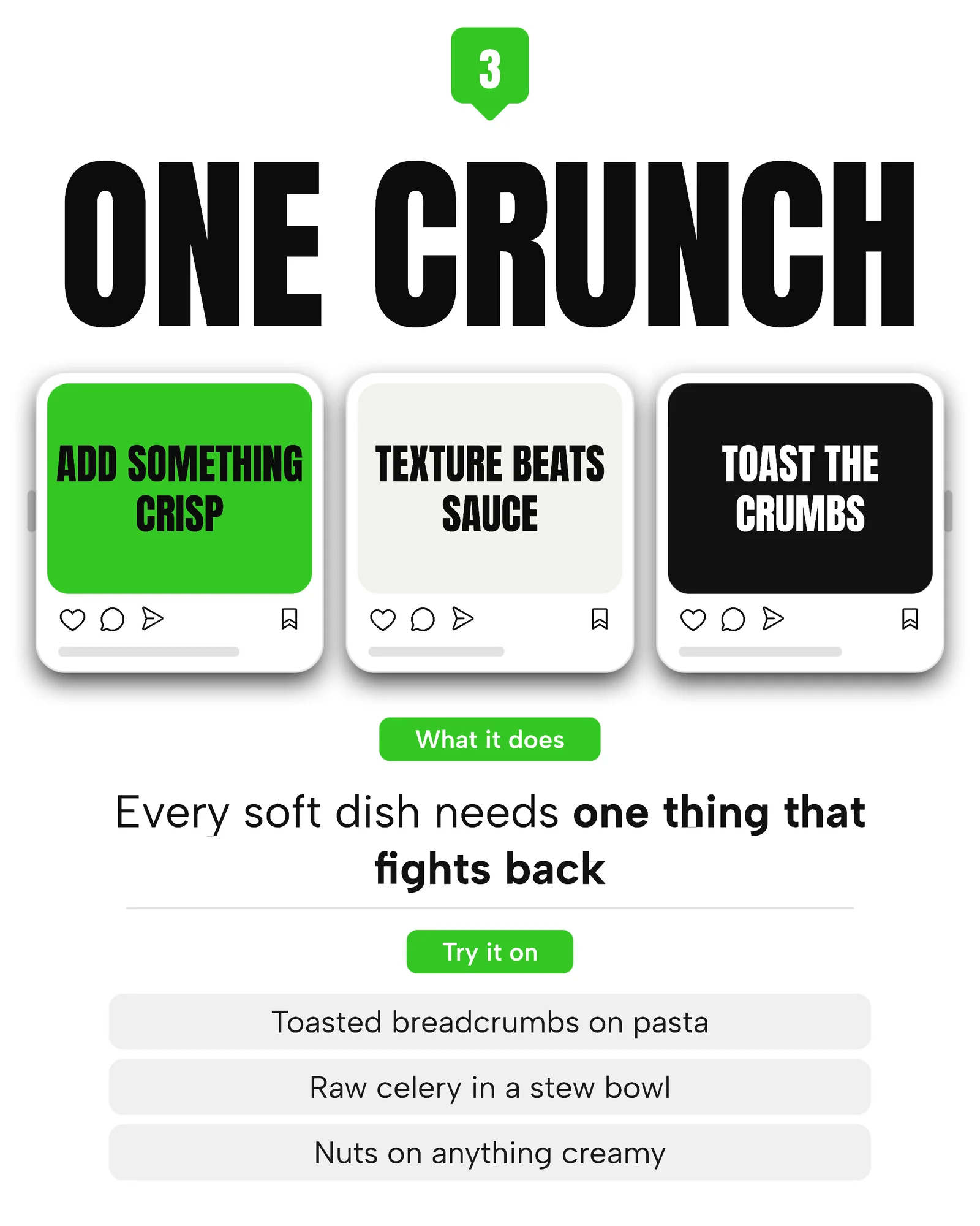 Mega Listicle Cooking Tips Carousel — 5-panel Instagram carousel carousel template, page 4 of 5