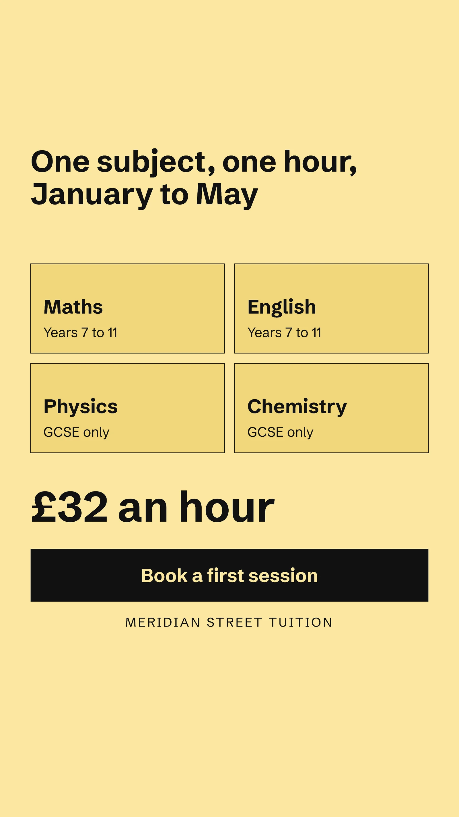 Tuition Spring Subjects New Year Facebook Story — 9:16 Facebook story template