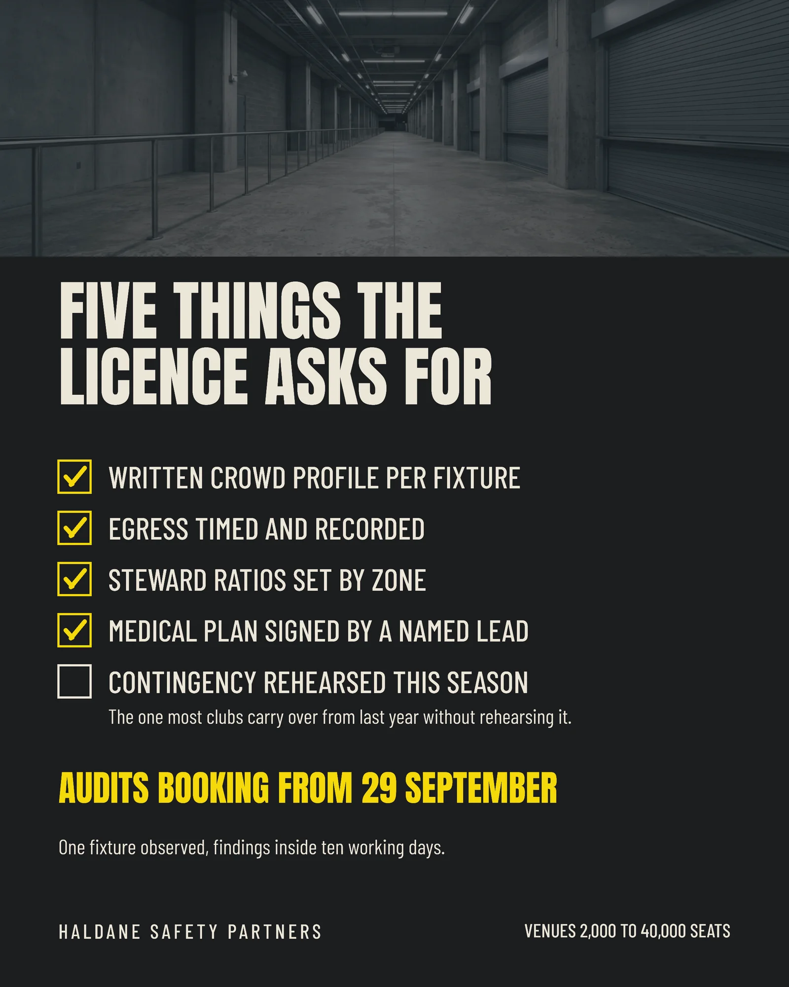 Audit Checklist Crowd Safety LinkedIn Ad — 4:5 LinkedIn ad template