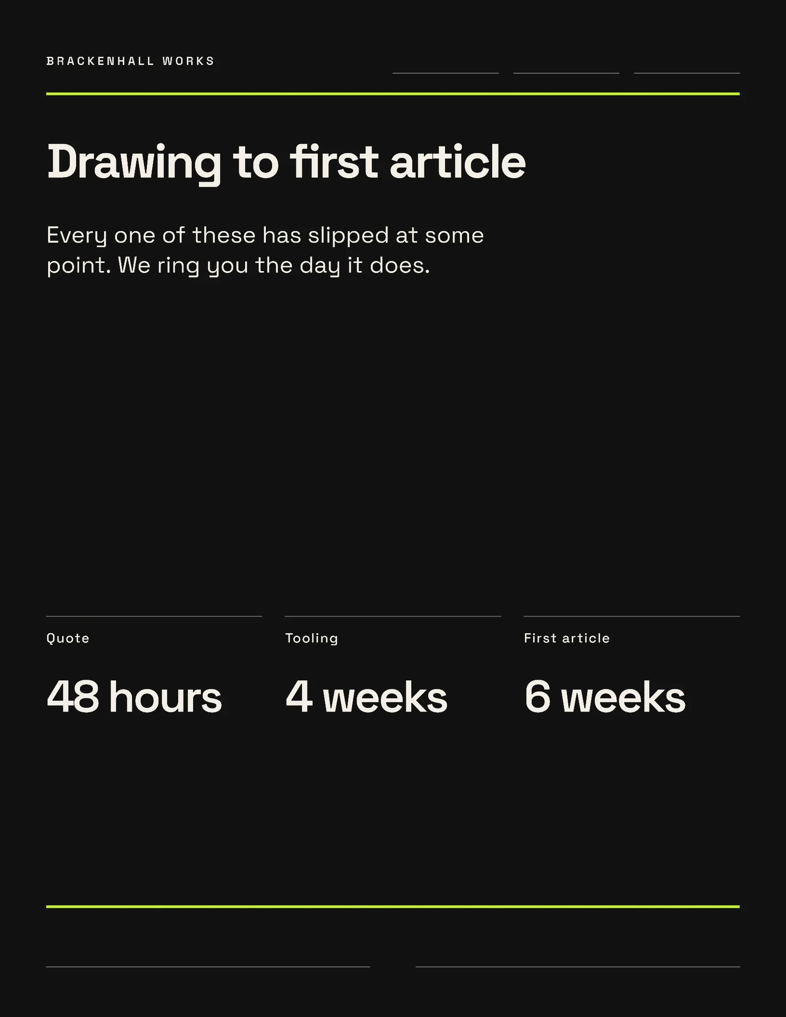 Drawing To Part One Pager — 2-page One pager template, page 2 of 2