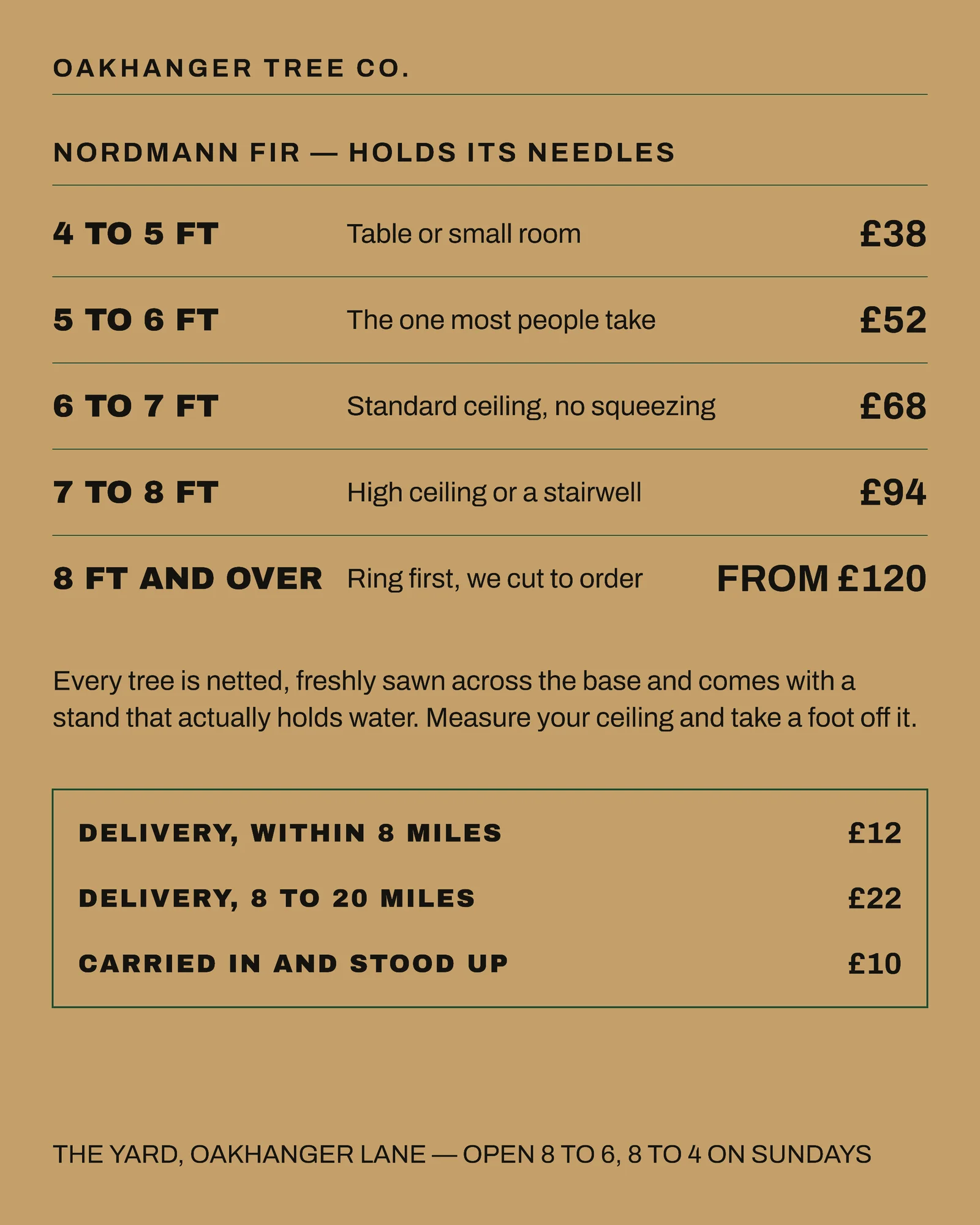 Kraft Spruce Yard Board Tree Farm Christmas Delivery Facebook Carousel — 4-panel Facebook carousel carousel template, page 2 of 4