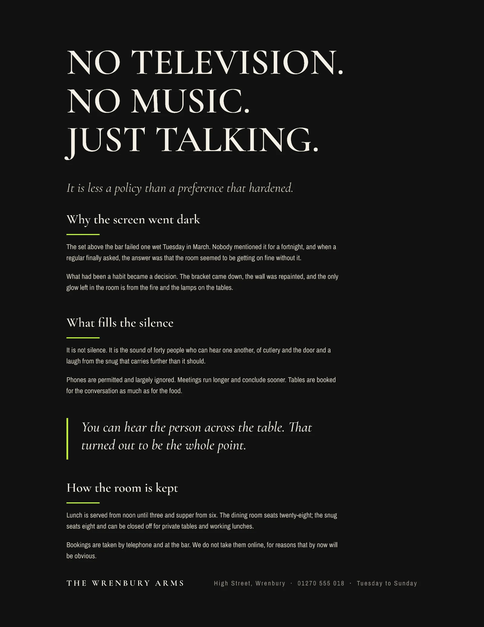 No Television Quote — 2-page Quote template, page 1 of 2