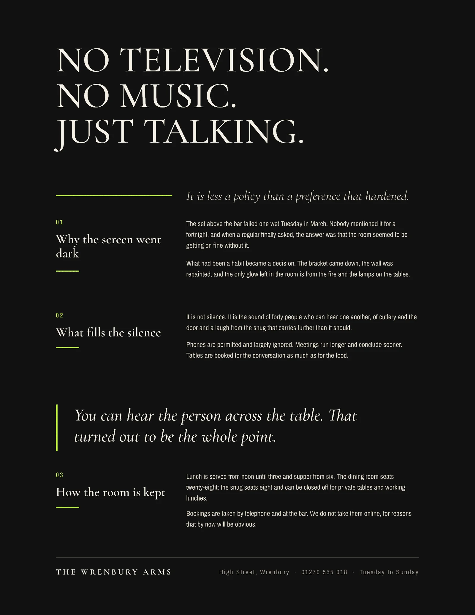 No Television Quote — 2-page Quote template, page 2 of 2