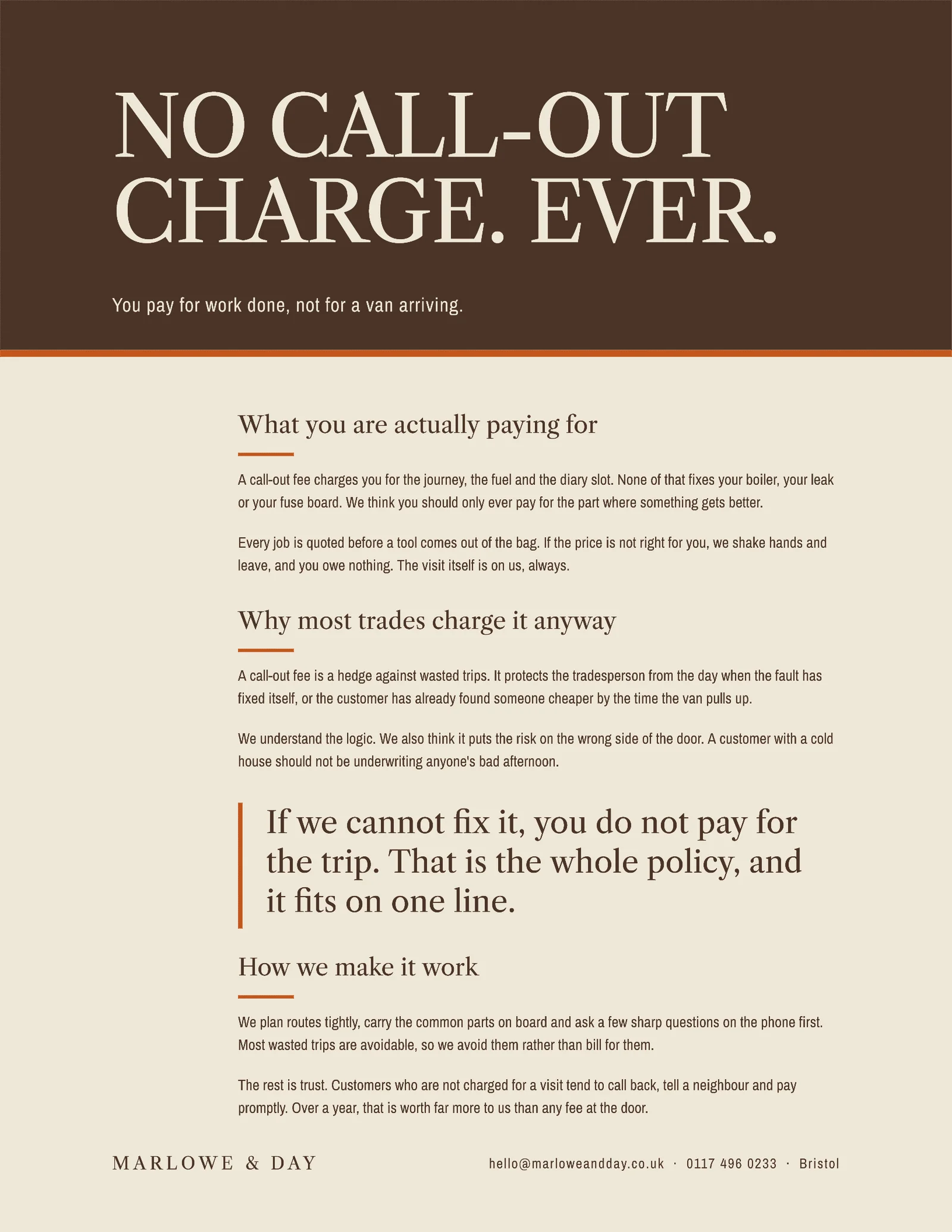 No Call Out Resume — 2-page Resume template, page 2 of 2