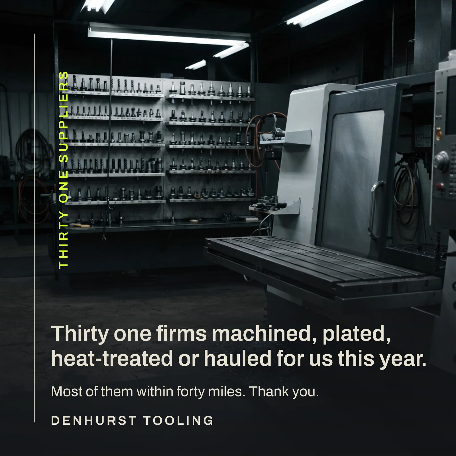 Toolmaker Thanksgiving Suppliers LinkedIn Post — 1:1 LinkedIn post template