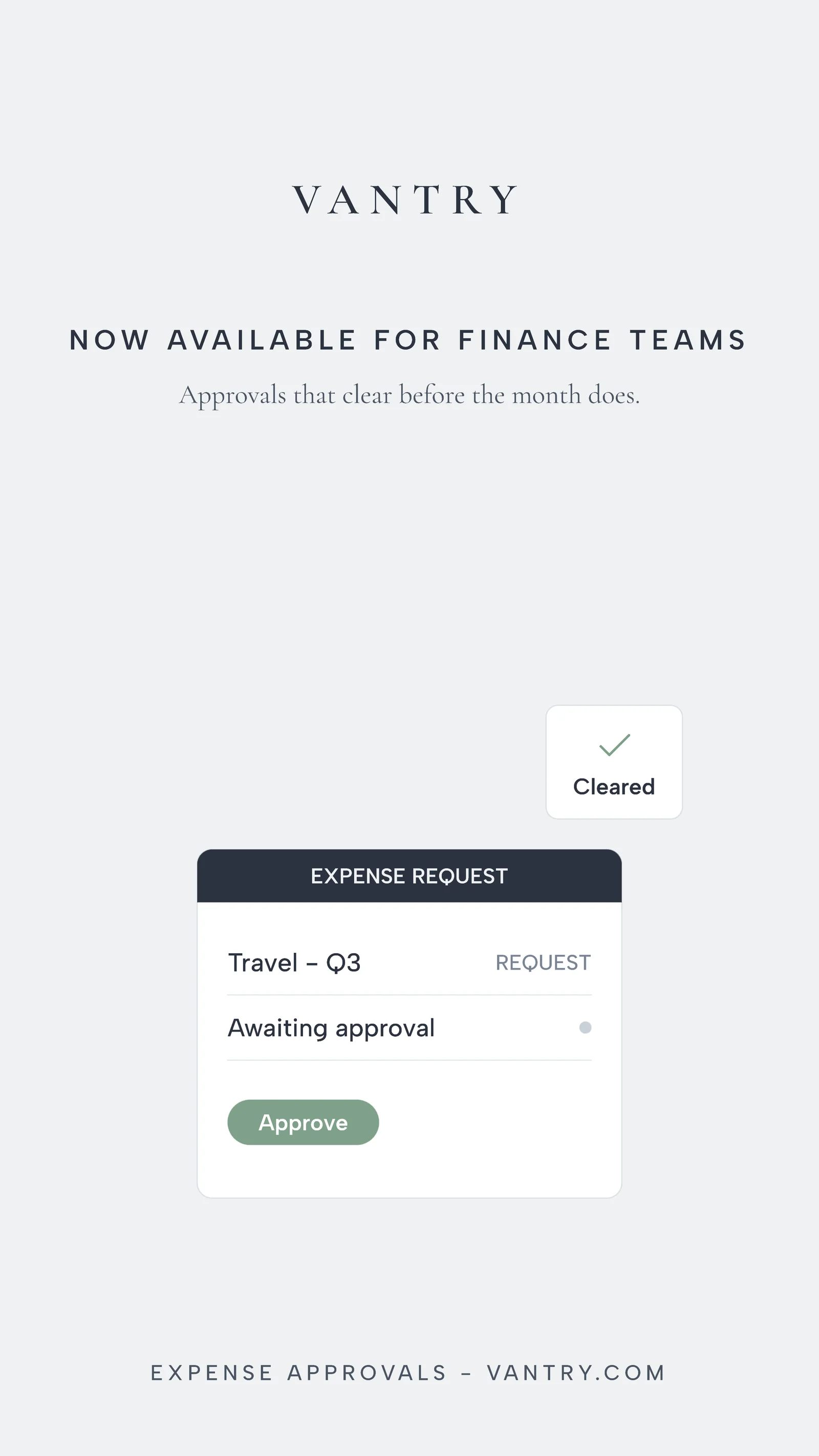 Mist Minimal Centred Expense Approvals Instagram Ad — 9:16 Instagram ad template