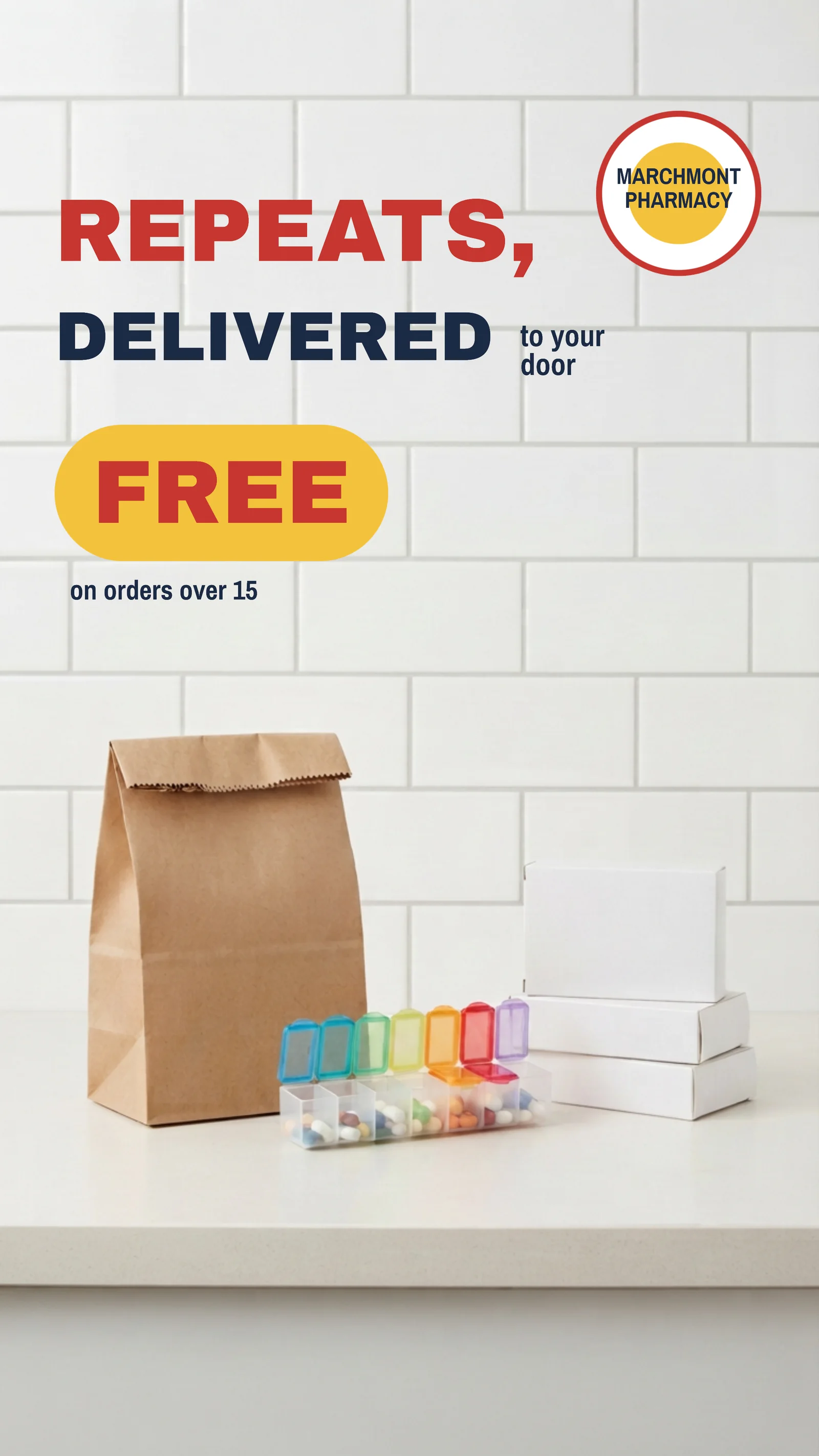 Prescription Delivery Price Pill Ad — 9:16 Instagram ad template