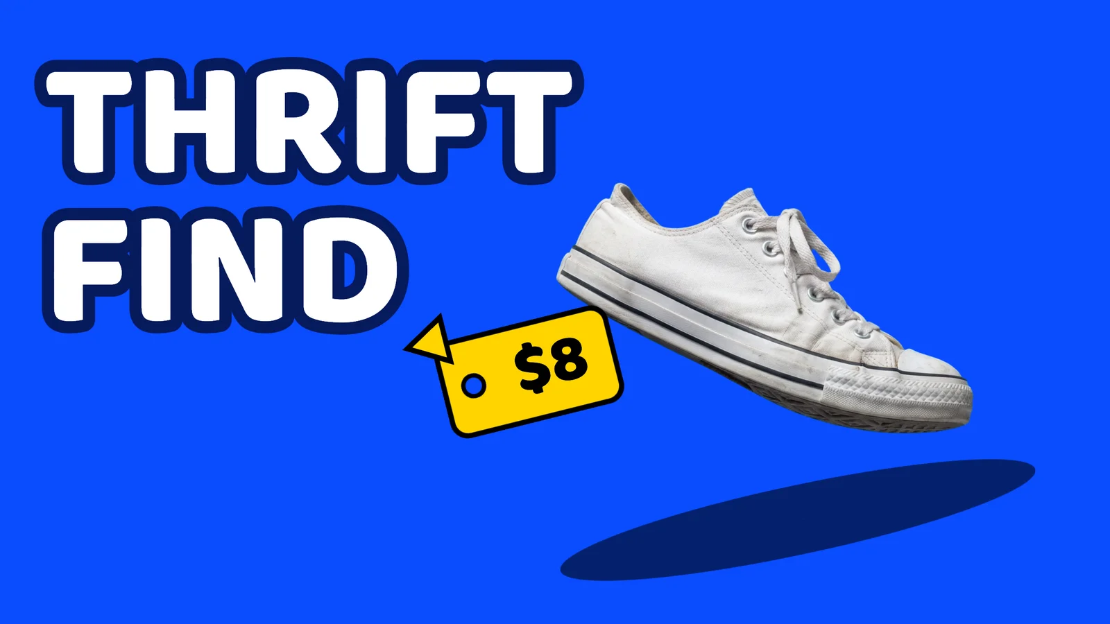 Sneaker Restoration YouTube Thumbnail — 16:9 Youtube thumbnail template