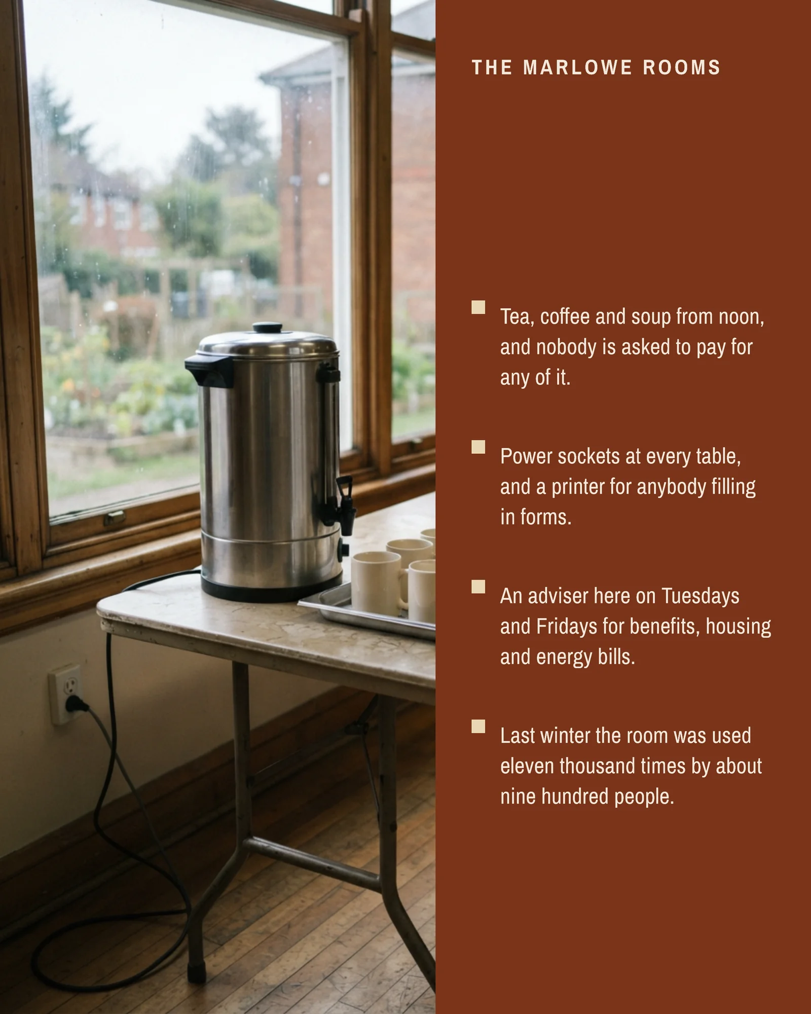 Rust Wheat Right Column Warm Room Winter Opening Facebook Carousel — 4-panel Facebook carousel carousel template, page 3 of 4