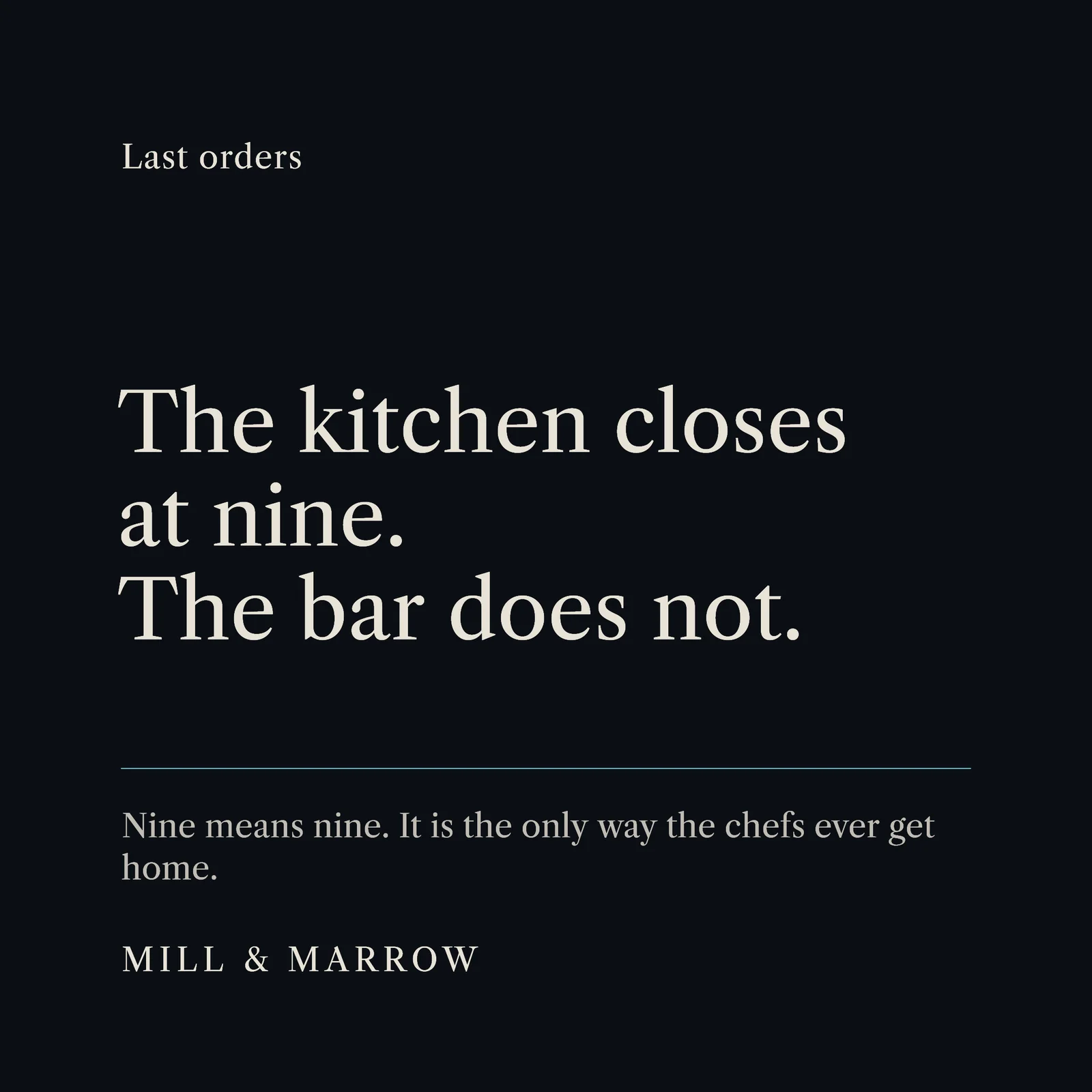 Kitchen Closes Rest Instagram Ad — 1:1 Instagram ad template
