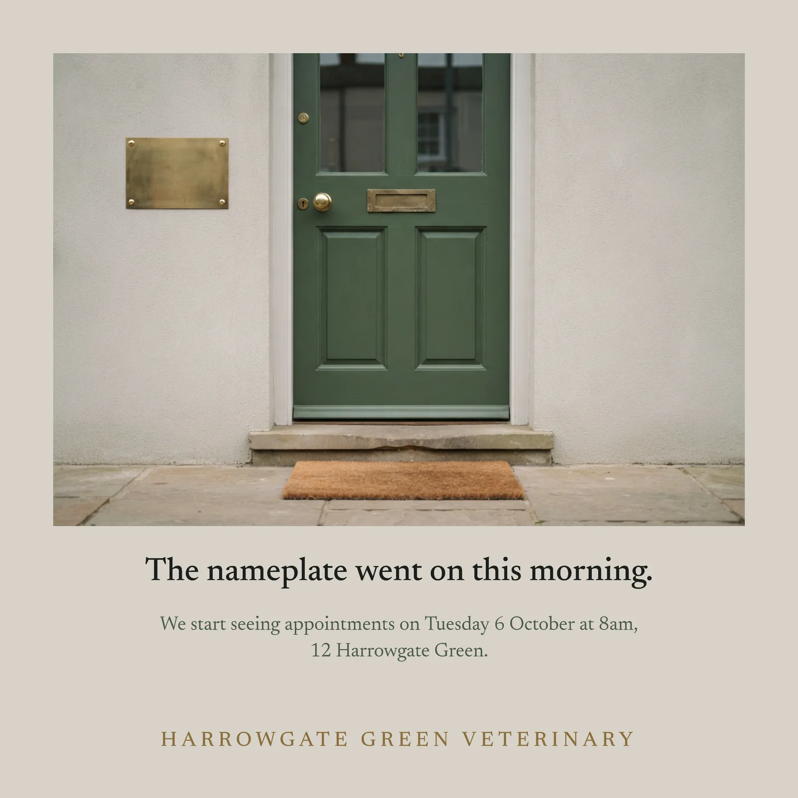 Veterinary Clinic Opening Facebook Post — 1:1 Facebook post template
