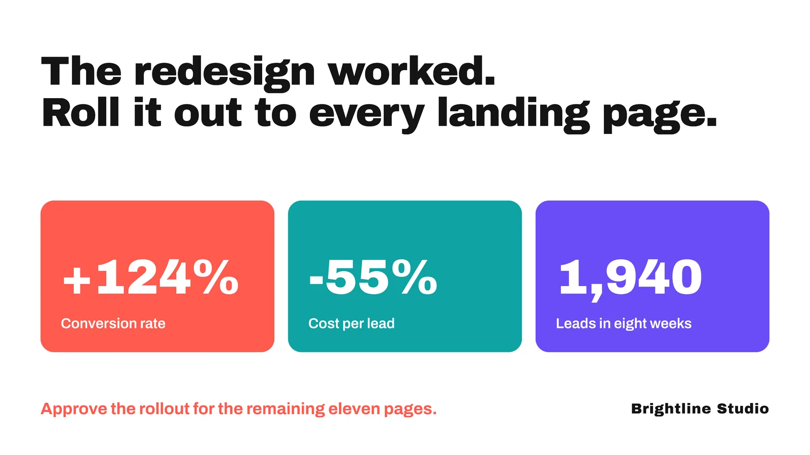 Big Statement With Proof Conclusion Slide — 16:9 Slide template