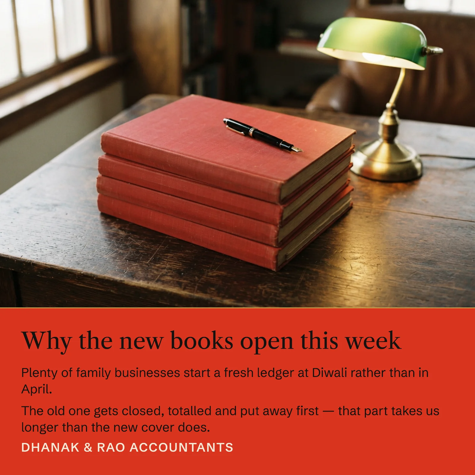 Accounting Diwali New Books Instagram Post — 1:1 Instagram post template