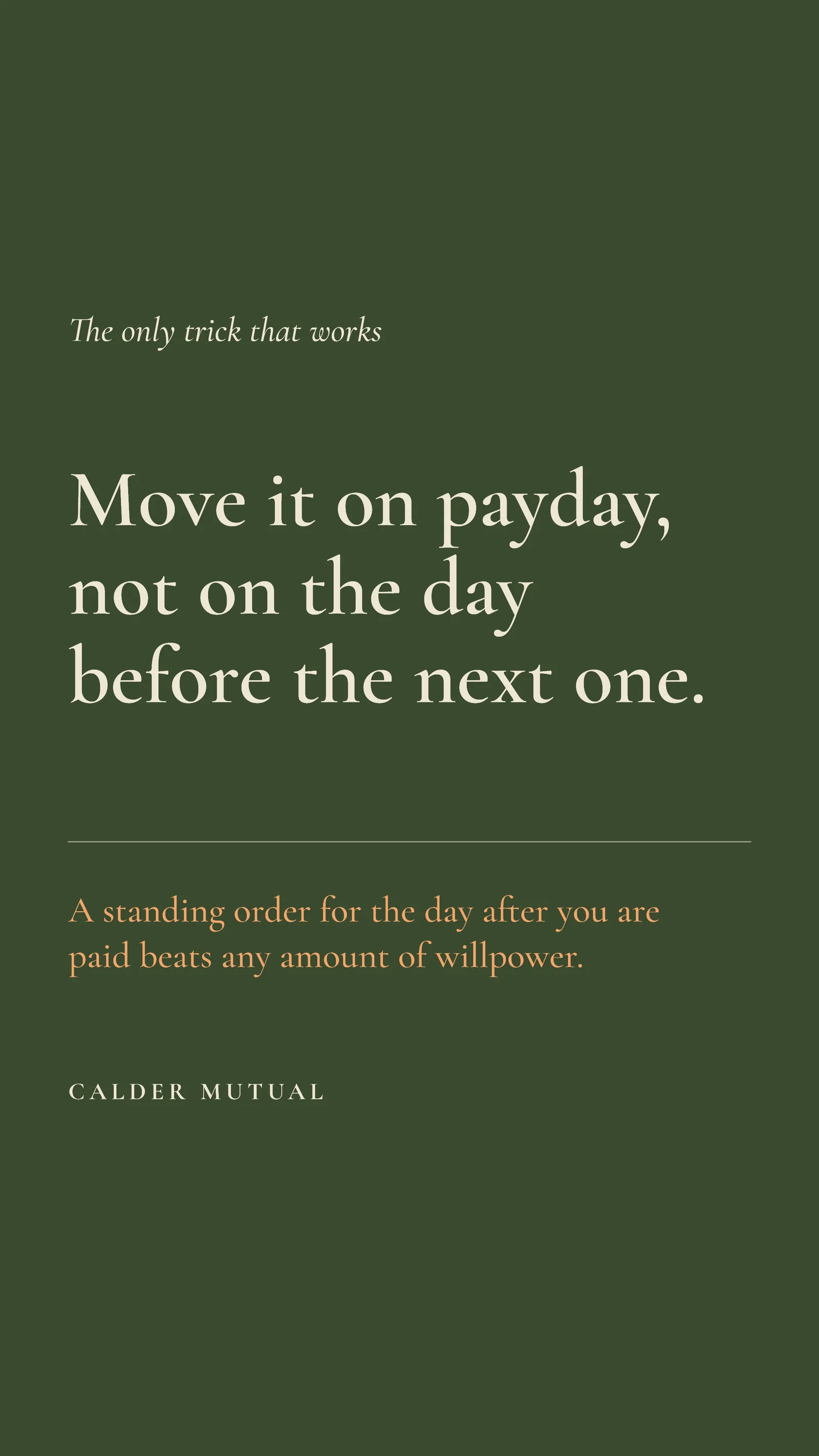 Moss Pay Yourself On Payday Instagram Story — 9:16 Instagram story template