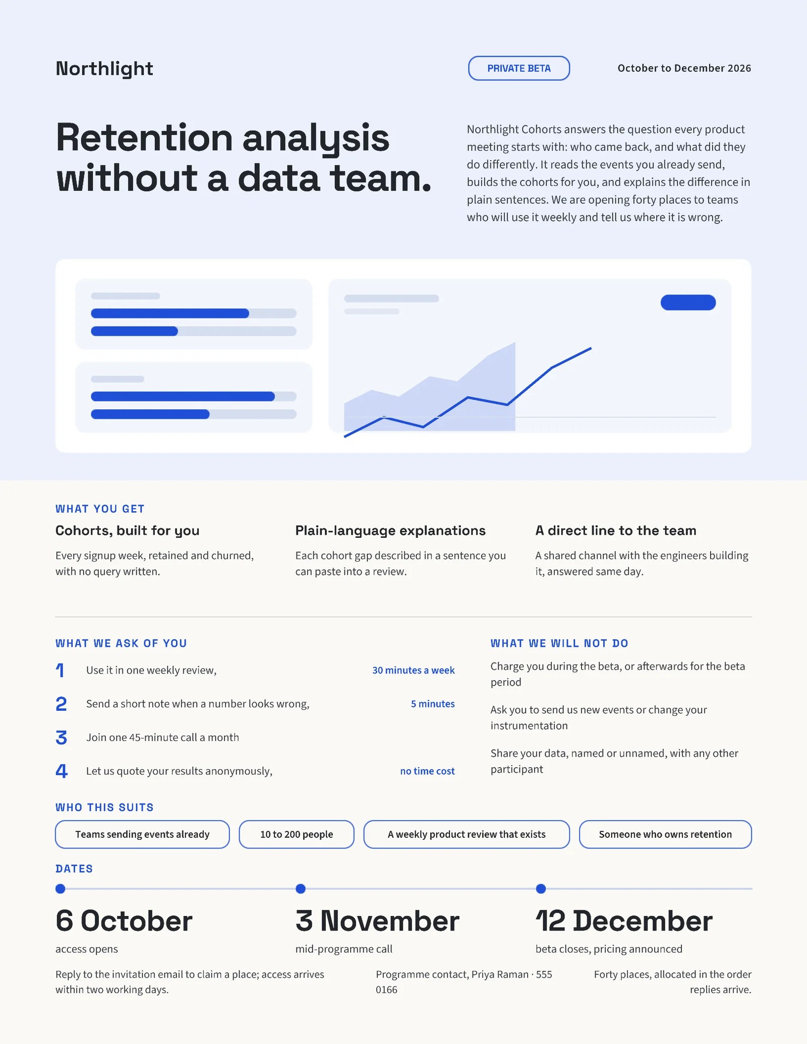 Cobalt Beta Invite Product Analytics One Pager — 2-page One pager template, page 2 of 2