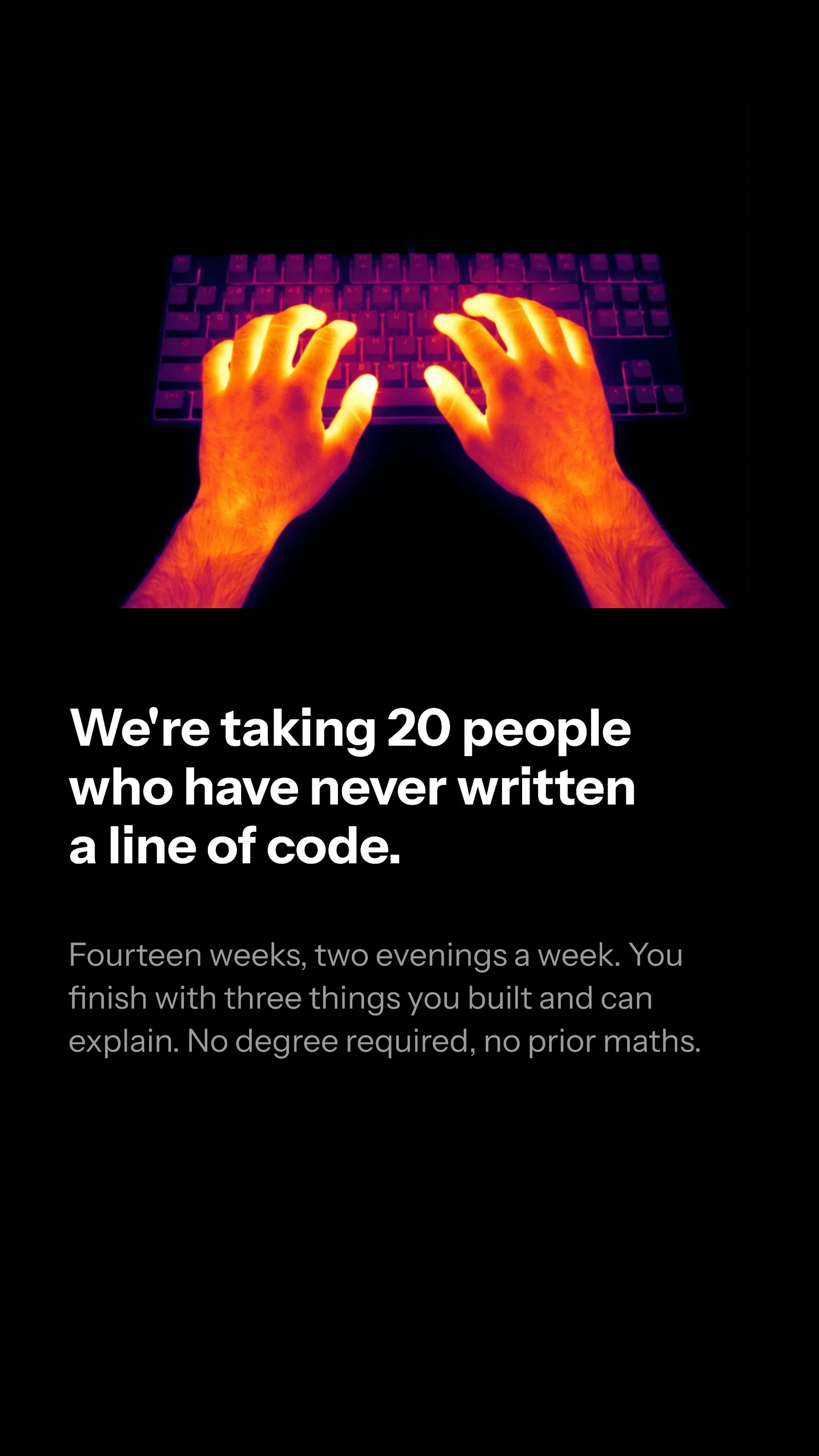Thermal Poster Coding Bootcamp Ad — 9:16 Instagram ad template
