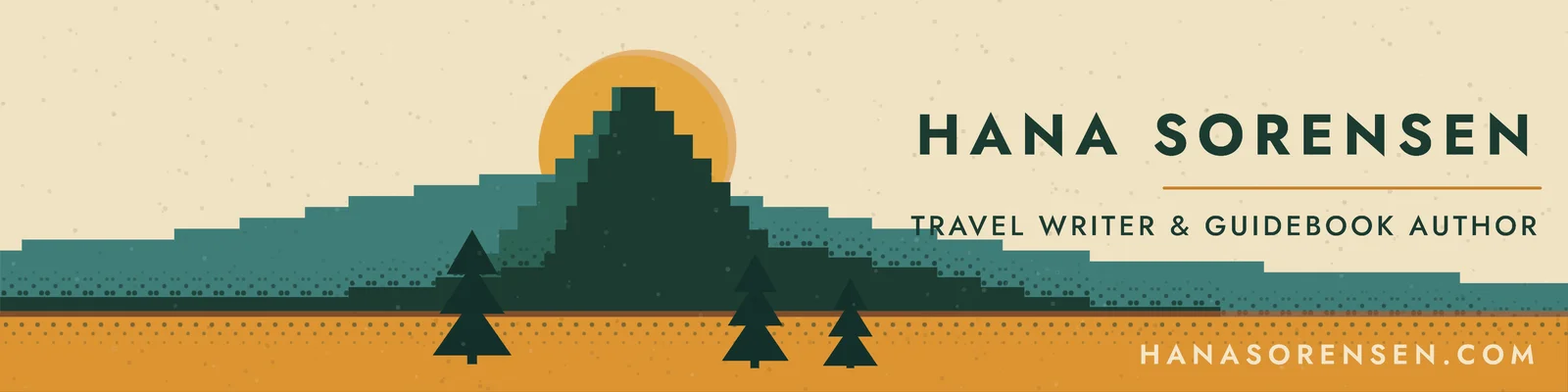 WPA travel poster banner — 4:1 LinkedIn banner template