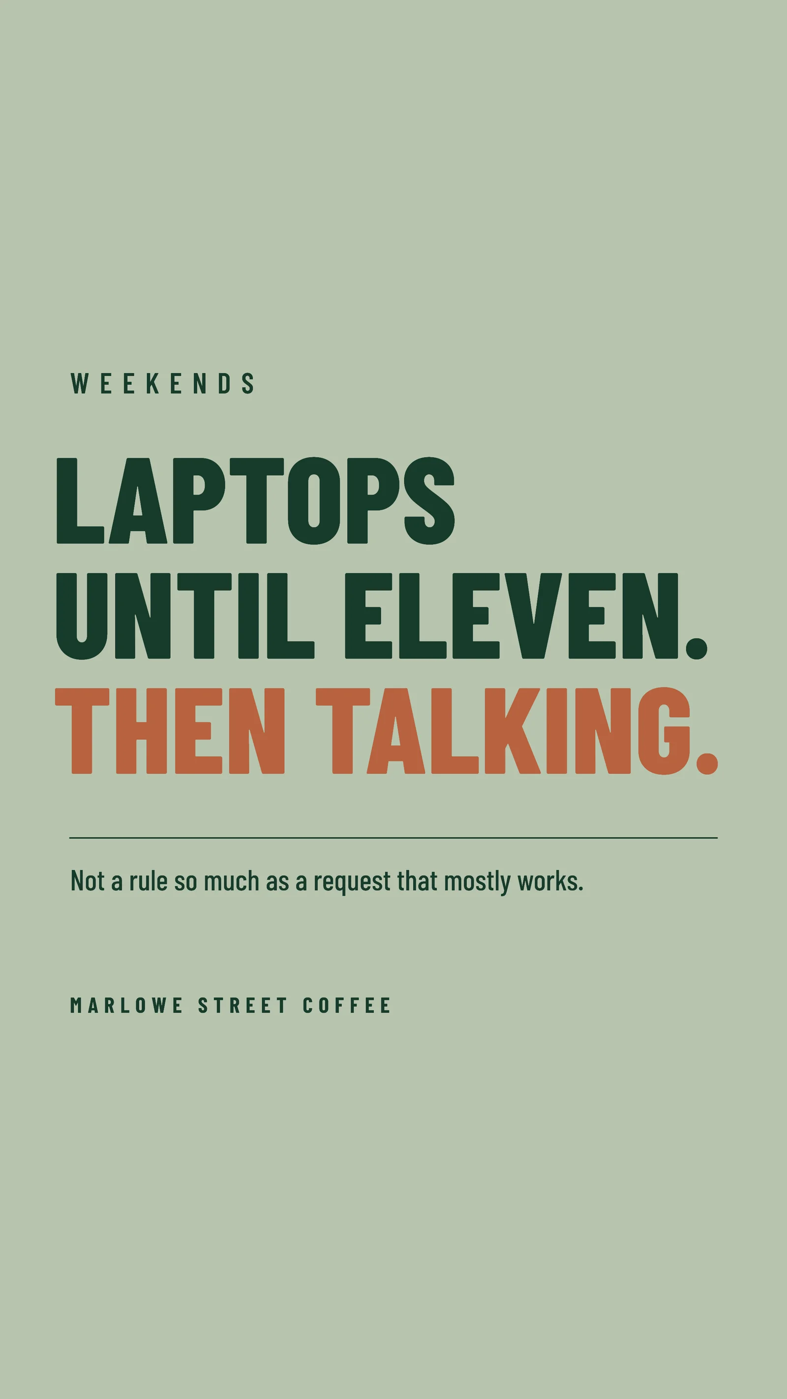 No Laptops After Facebook Story — 9:16 Facebook story template