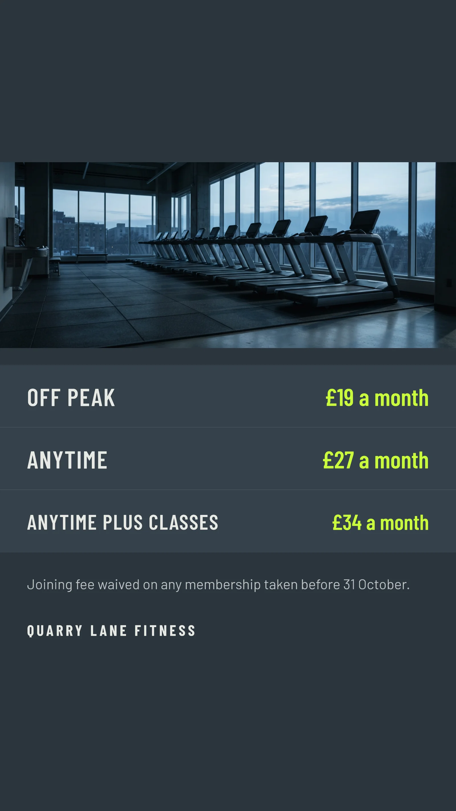 Gym Membership Offer Instagram Story — 9:16 Instagram story template