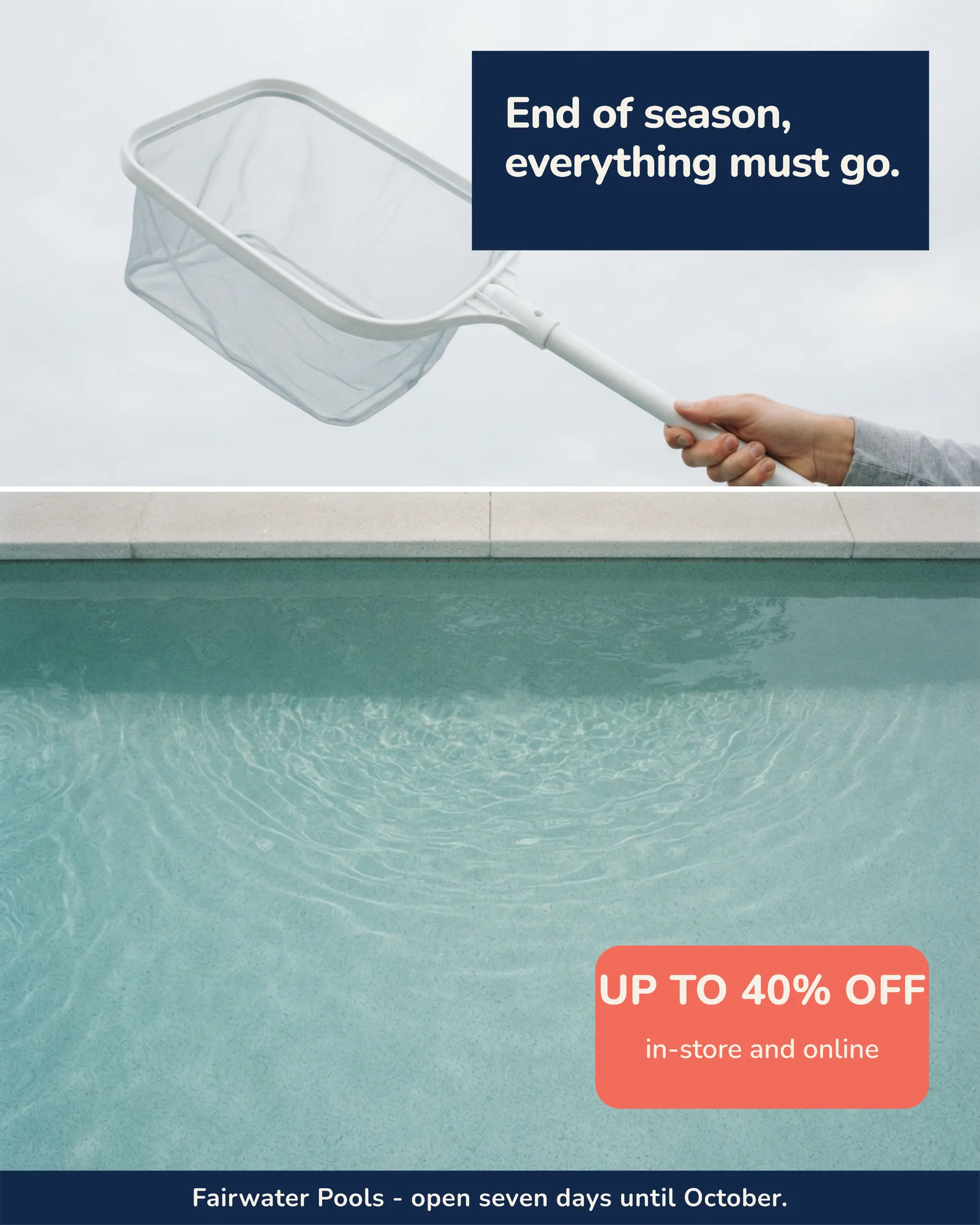 Stacked panel season sale — 4:5 Instagram ad template