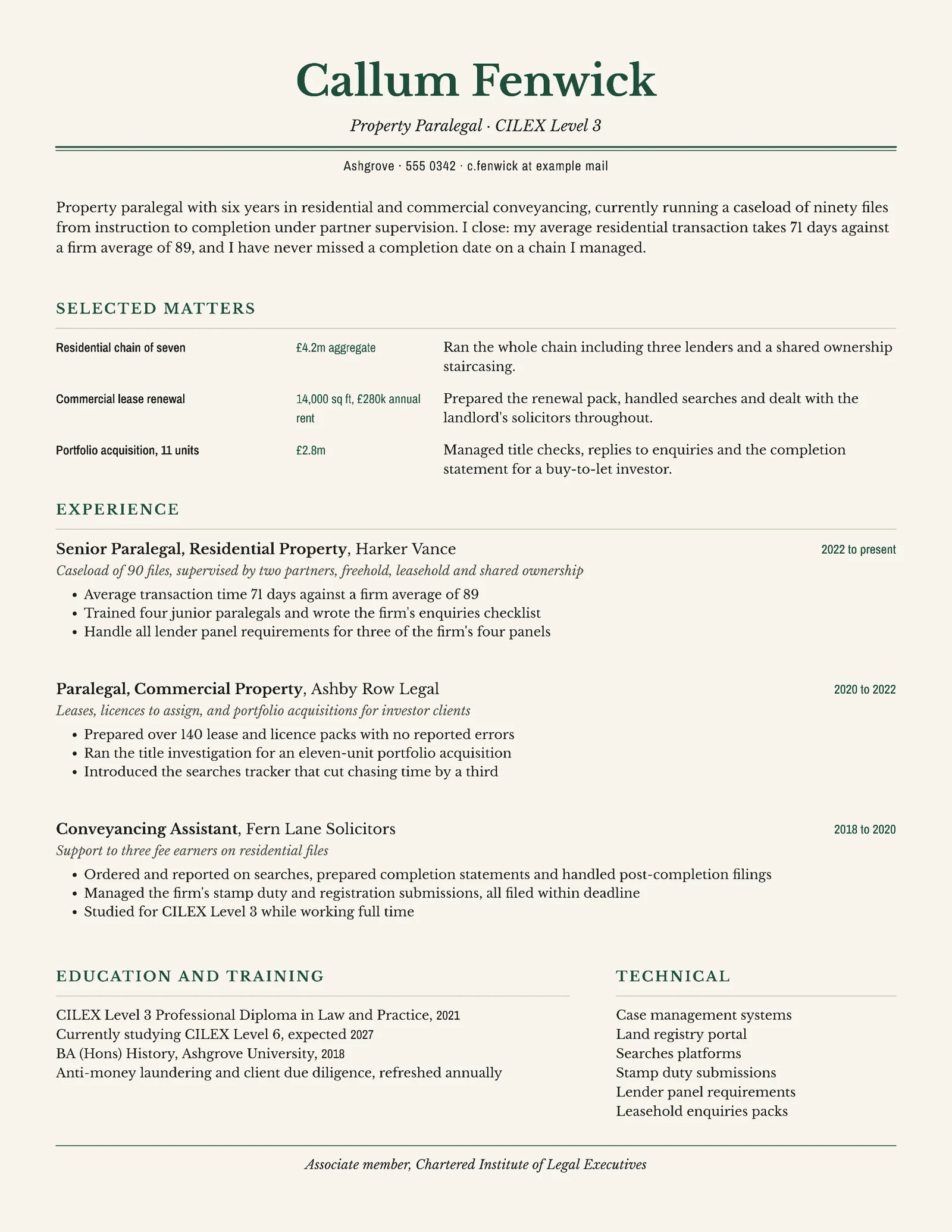 Ivory Forest Professional Property Paralegal Resume — 2-page Resume template, page 1 of 2