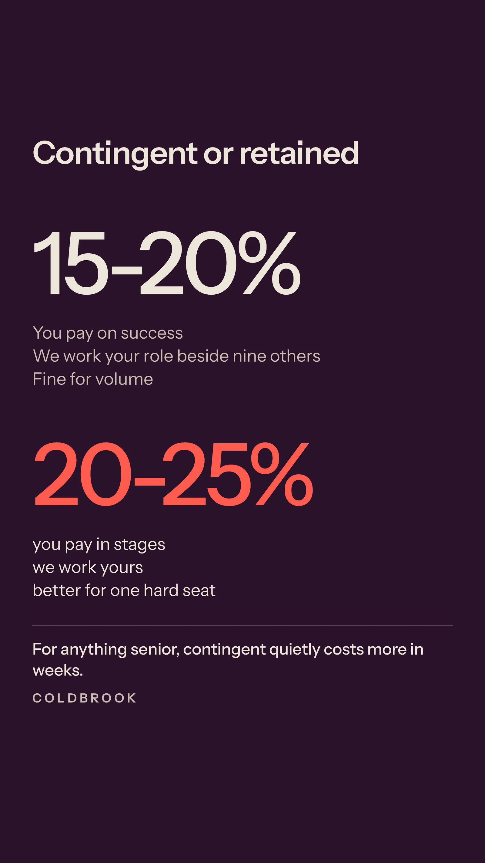 Contingent Or Retained Instagram Story — 9:16 Instagram story template