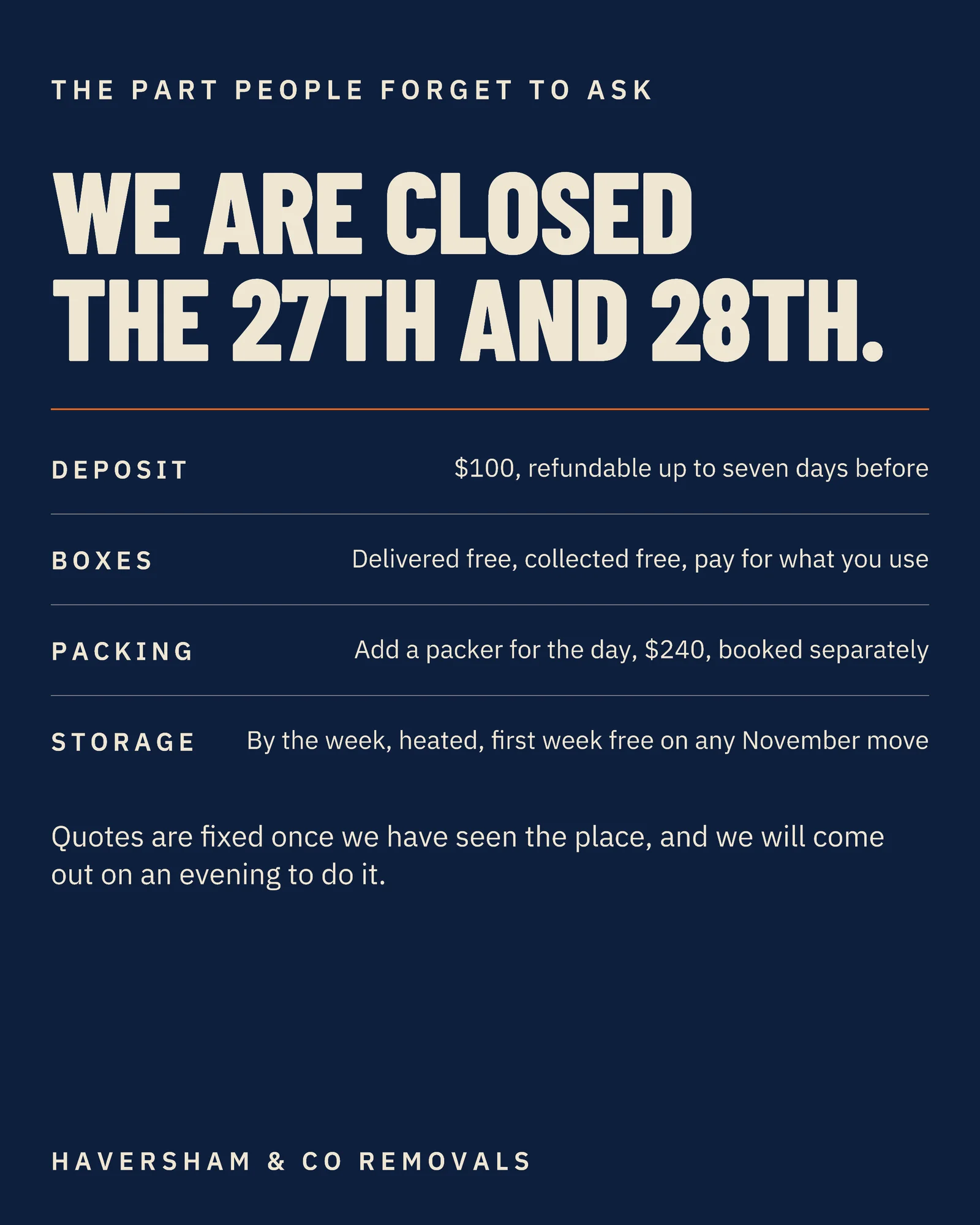 Ink Date Blocks Removals Thanksgiving Week Diary Instagram Carousel — 4-panel Instagram carousel carousel template, page 4 of 4