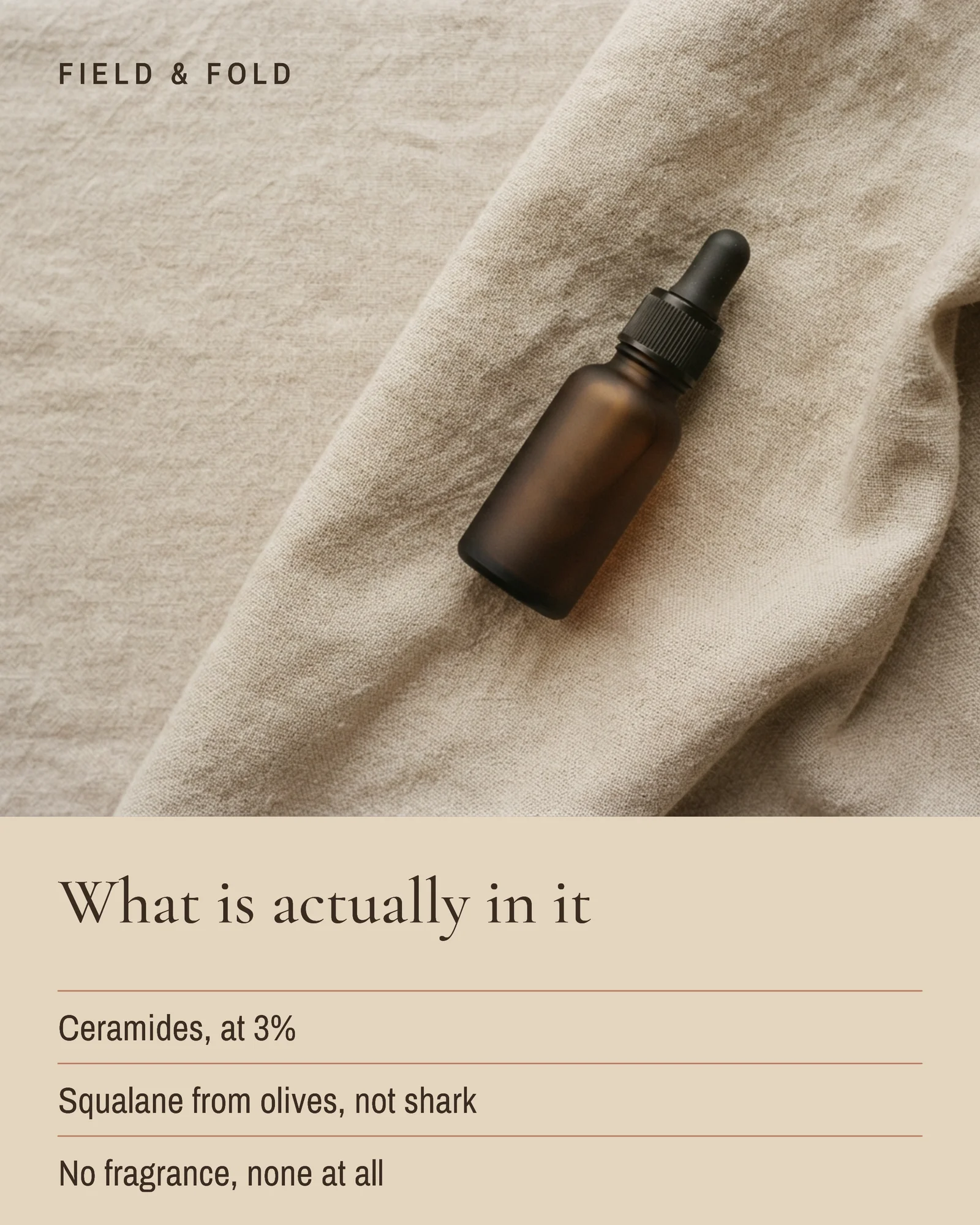 Ingredient Card Barrier Serum Instagram Post — 4:5 Instagram post template